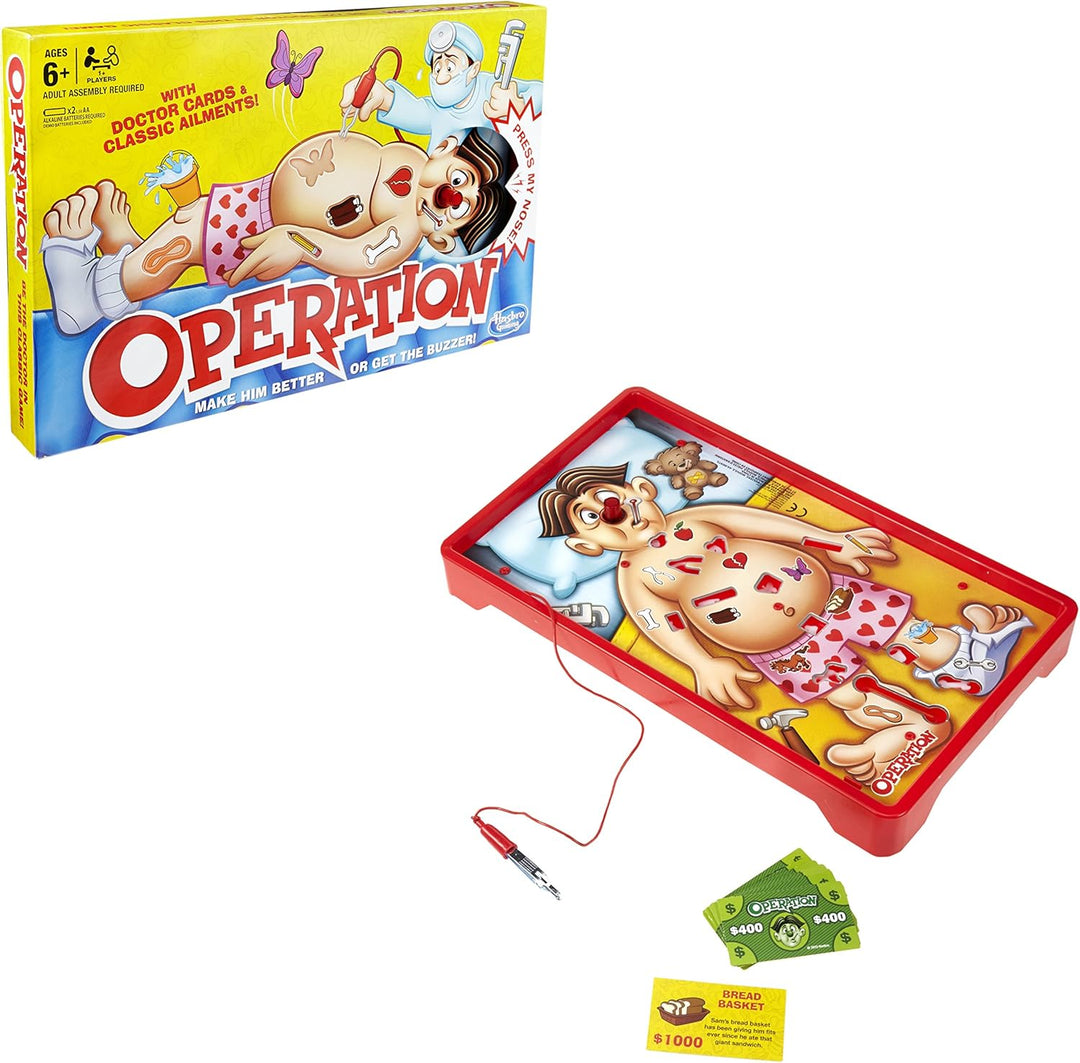 Hasbro Gaming Operation Classic Electronic Board Game