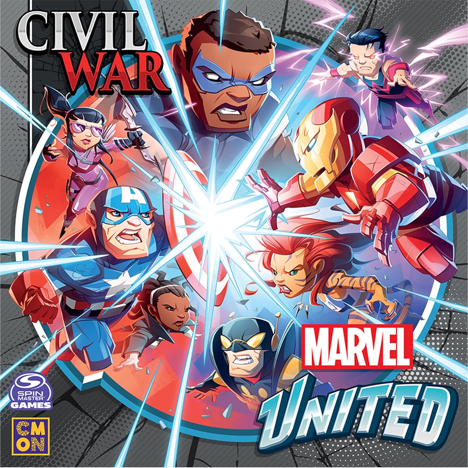CMON Marvel United: Civil War Expansion – Brettspiel-Erweiterung 4