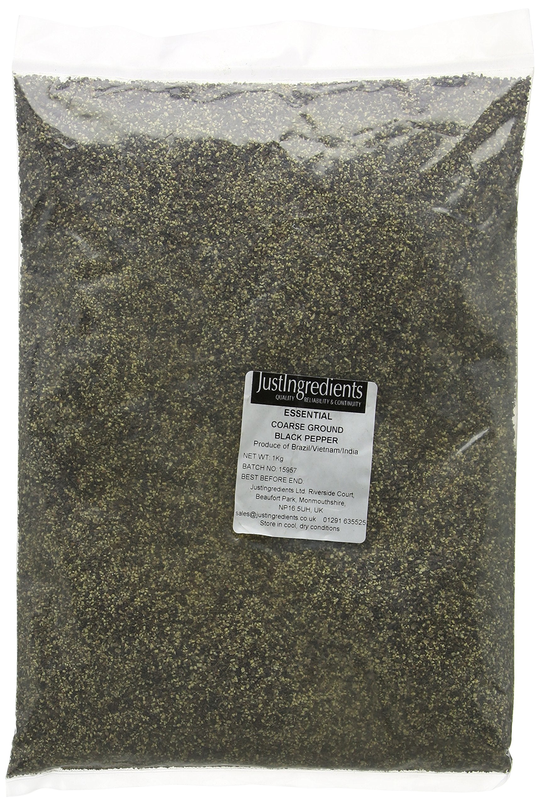 JustIngredients - Black Pepper Coarse Ground 1kg 1