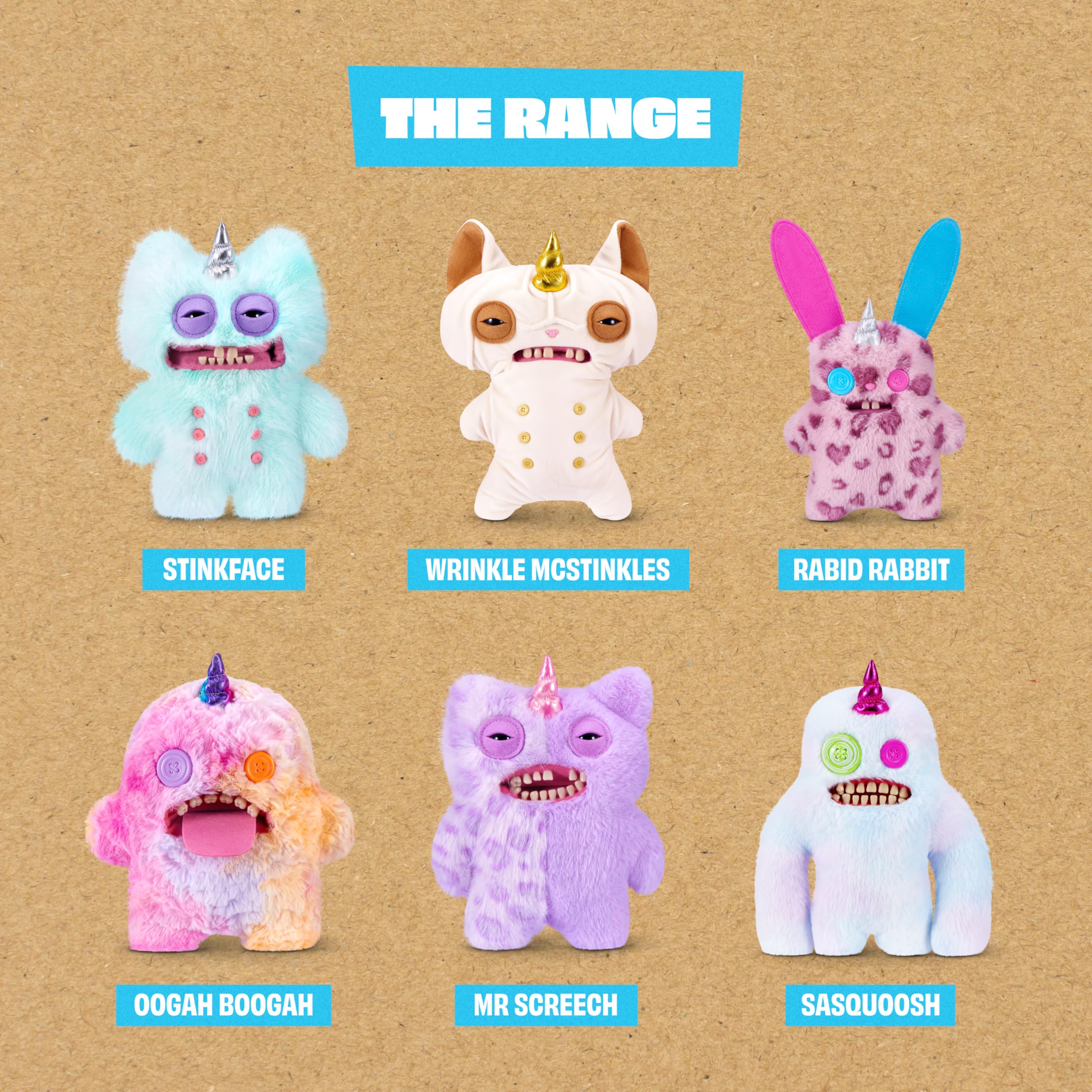 Fuggler Oogah Boogah Unicorn Fugglercorns 9 Inch Plush Toy 5