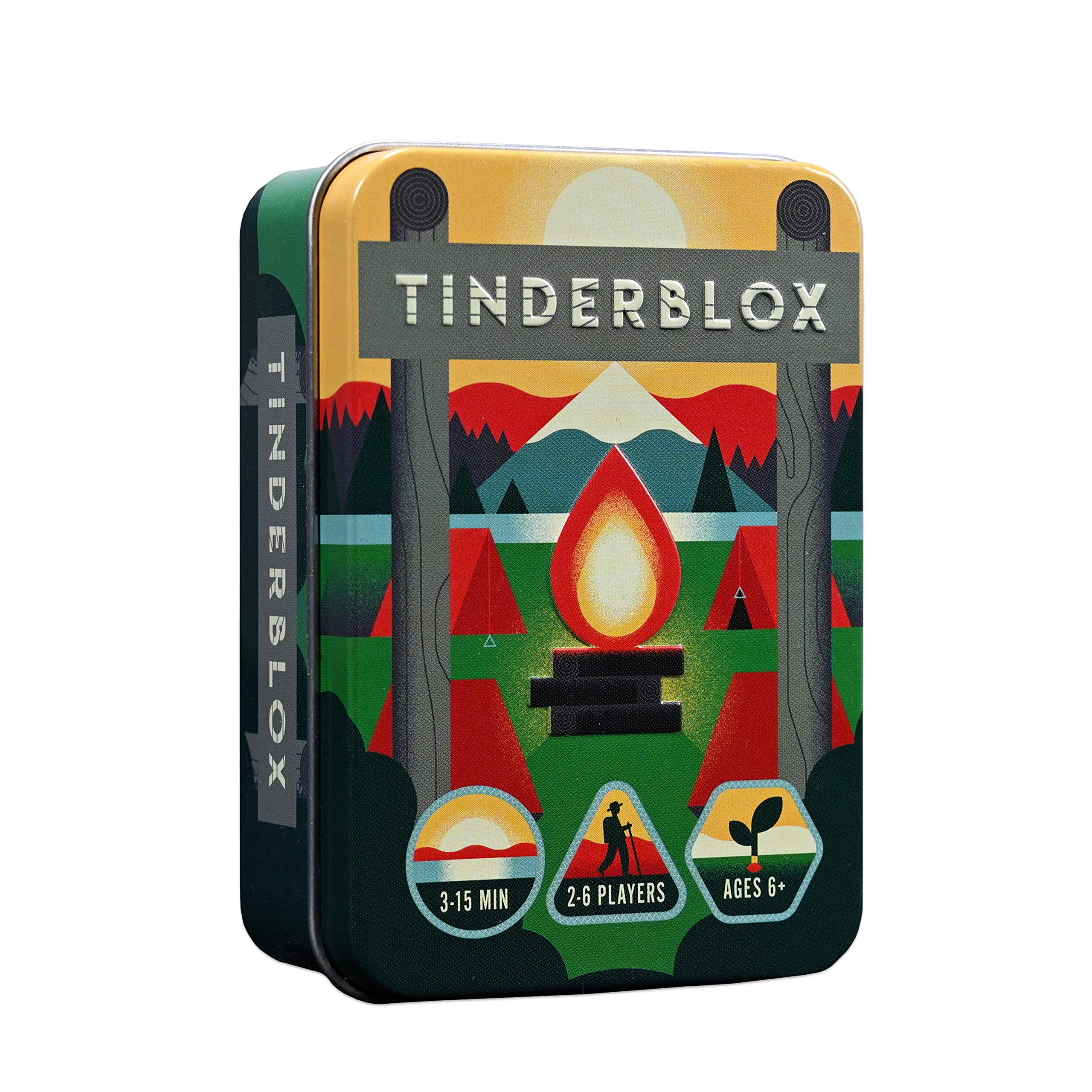 Alley Cat Games Tinderblox (Day) Dexterity Stacking Game | 2-6 Players | Ages 6+ | 3-15 Min Playtime