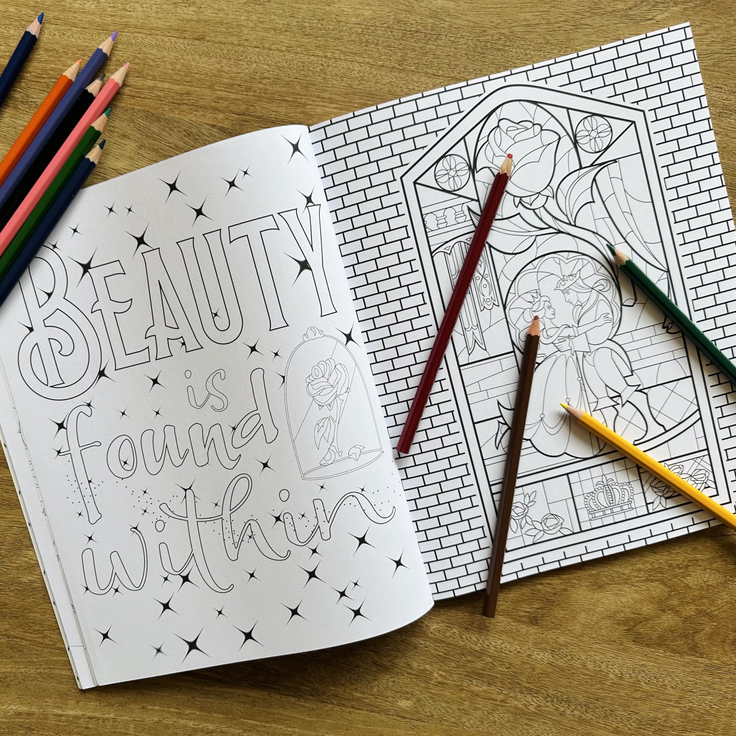 Studio Press Disney Quotes to Live Your Life By Colouring Book - Inspirational Quotes & Character Art 8