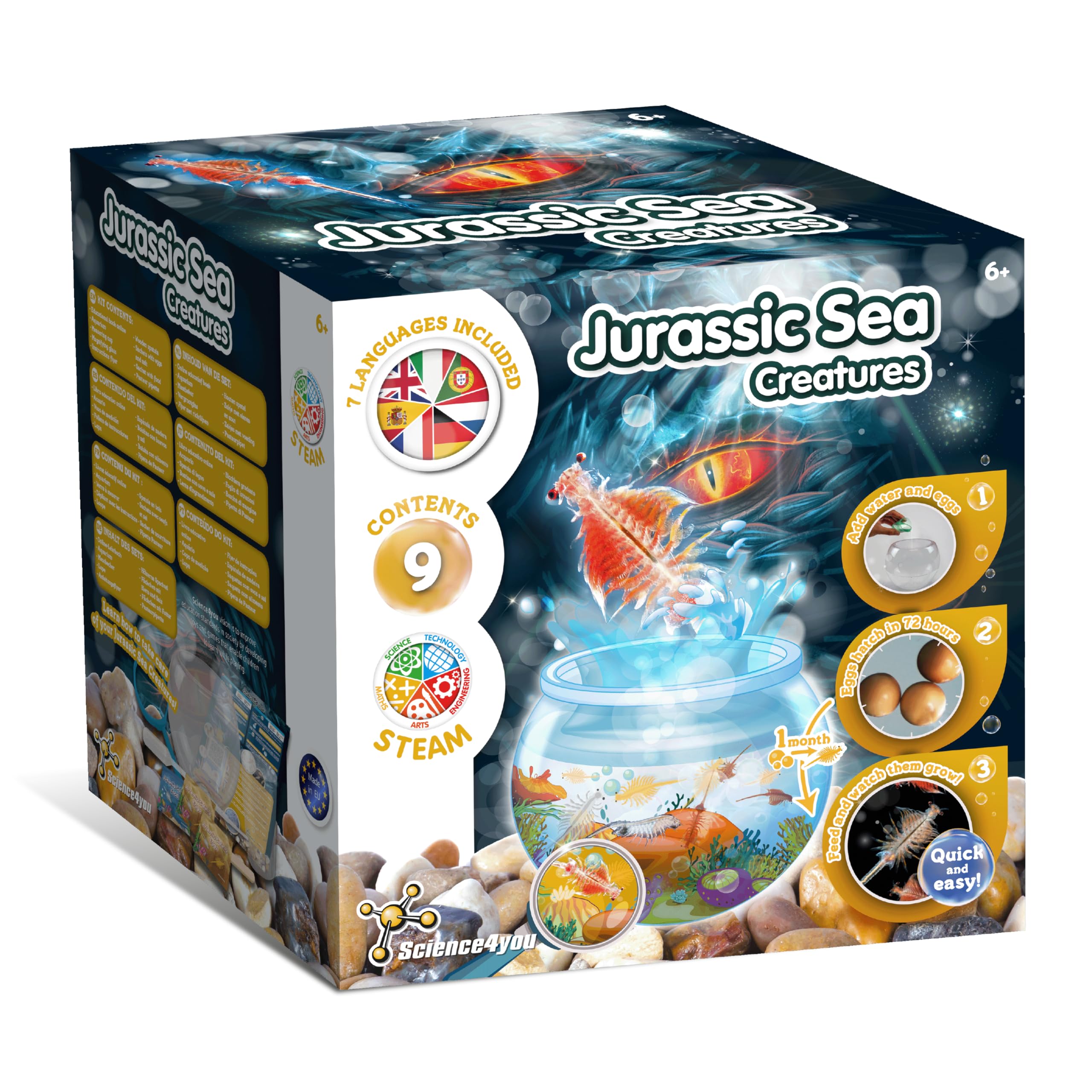 Science4you Jurassic Sea Creatures Kit - Ecosystem Builder for Kids 6+ | STEAM Learning 1
