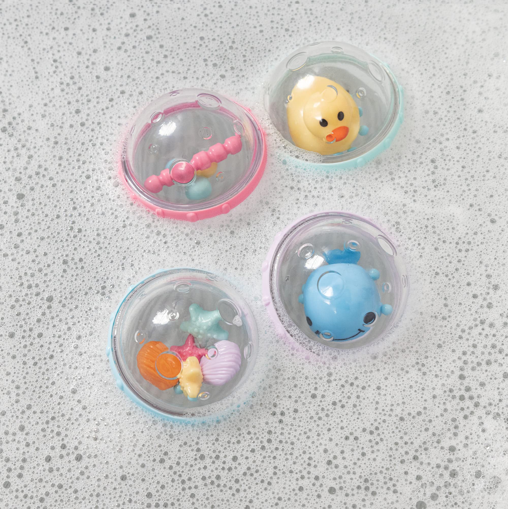 Munchkin Float and Play Bubbles Bath Toy - Sensory Stimulation, Easy Grasp | 2 Count Pack 5