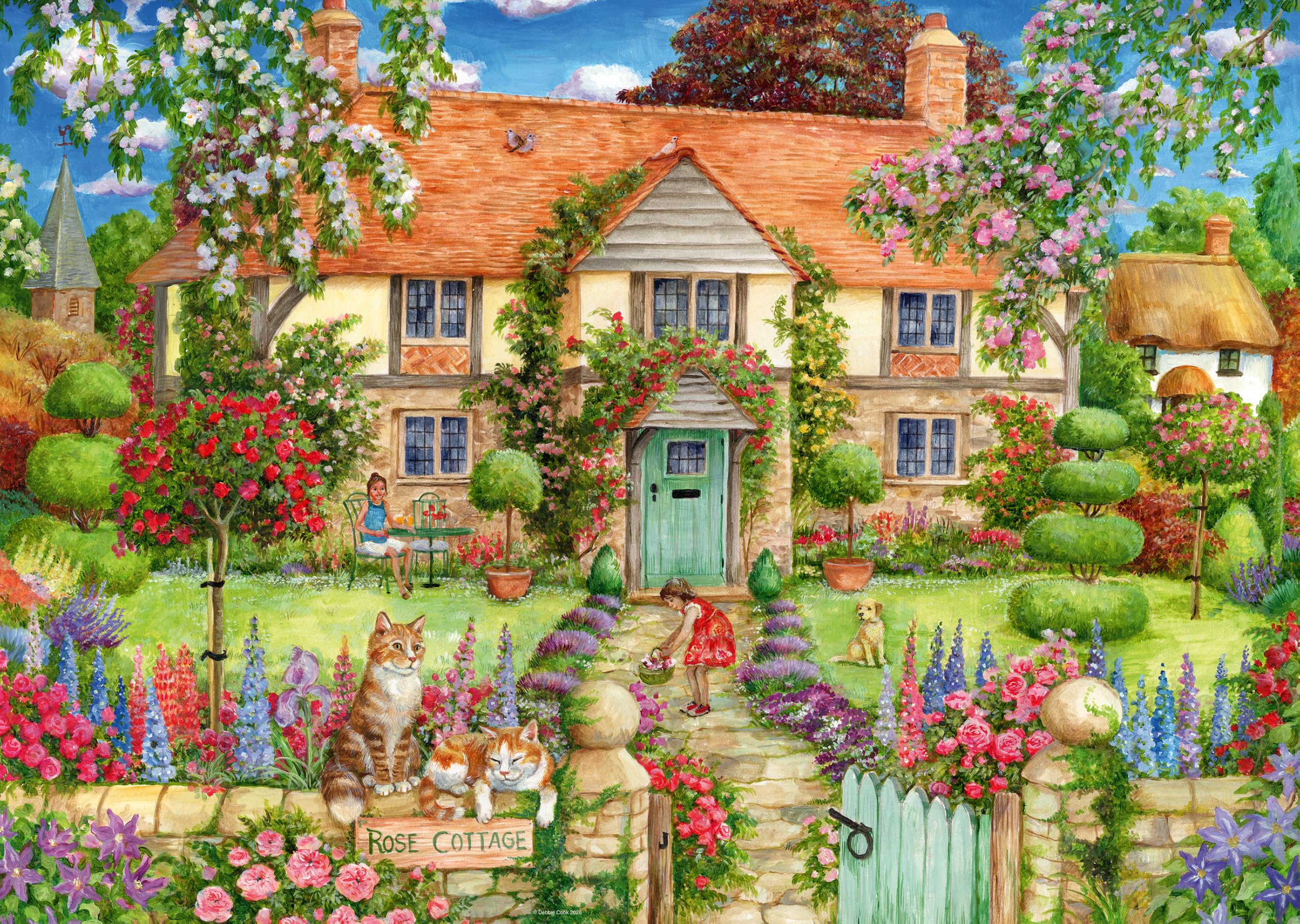 Ravensburger Rose Cottage 1000 Piece Jigsaw Puzzle for Adults & Kids Age 12+ 1