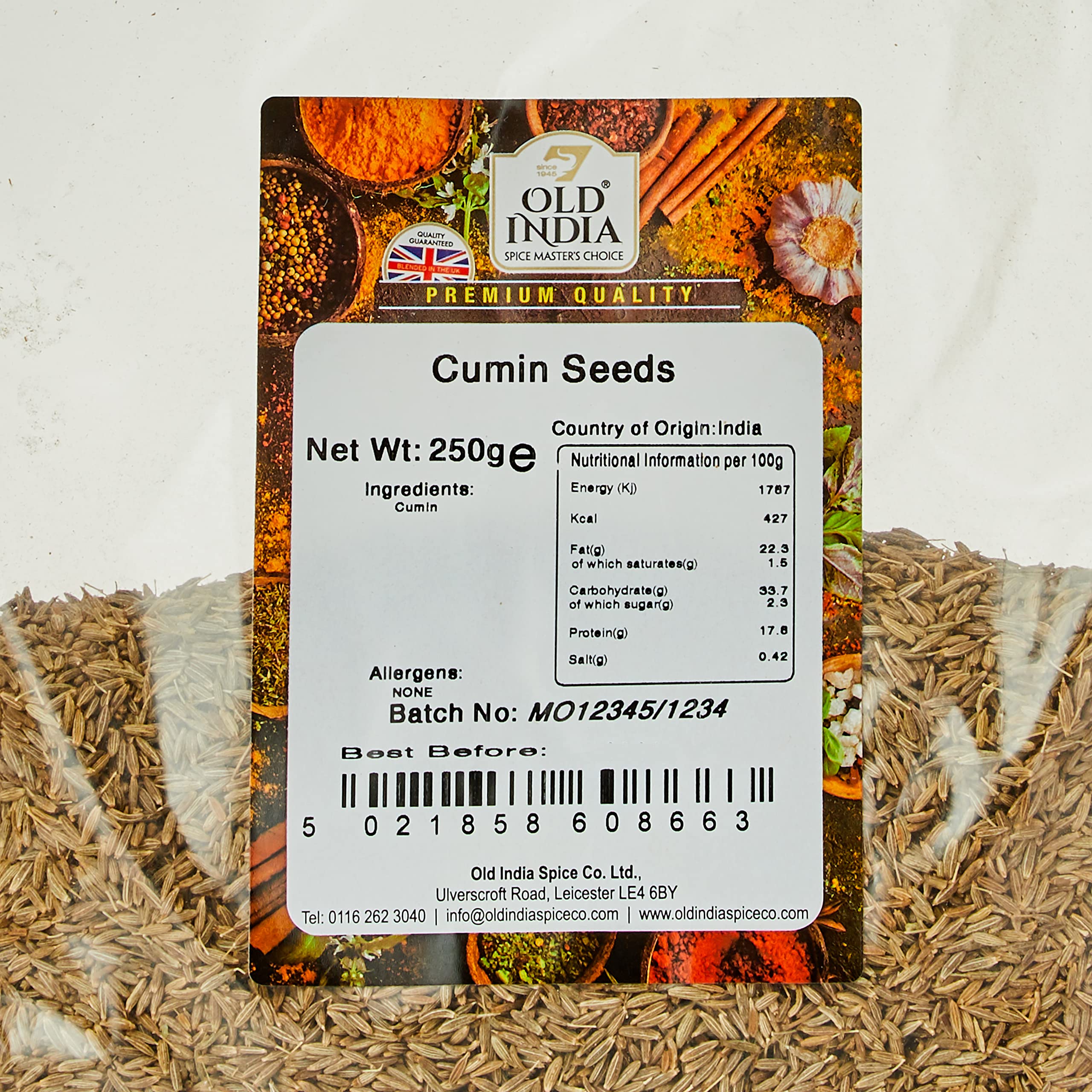 Old India Cumin Seeds - 100% Natural Whole Spice | 250g Pack 2