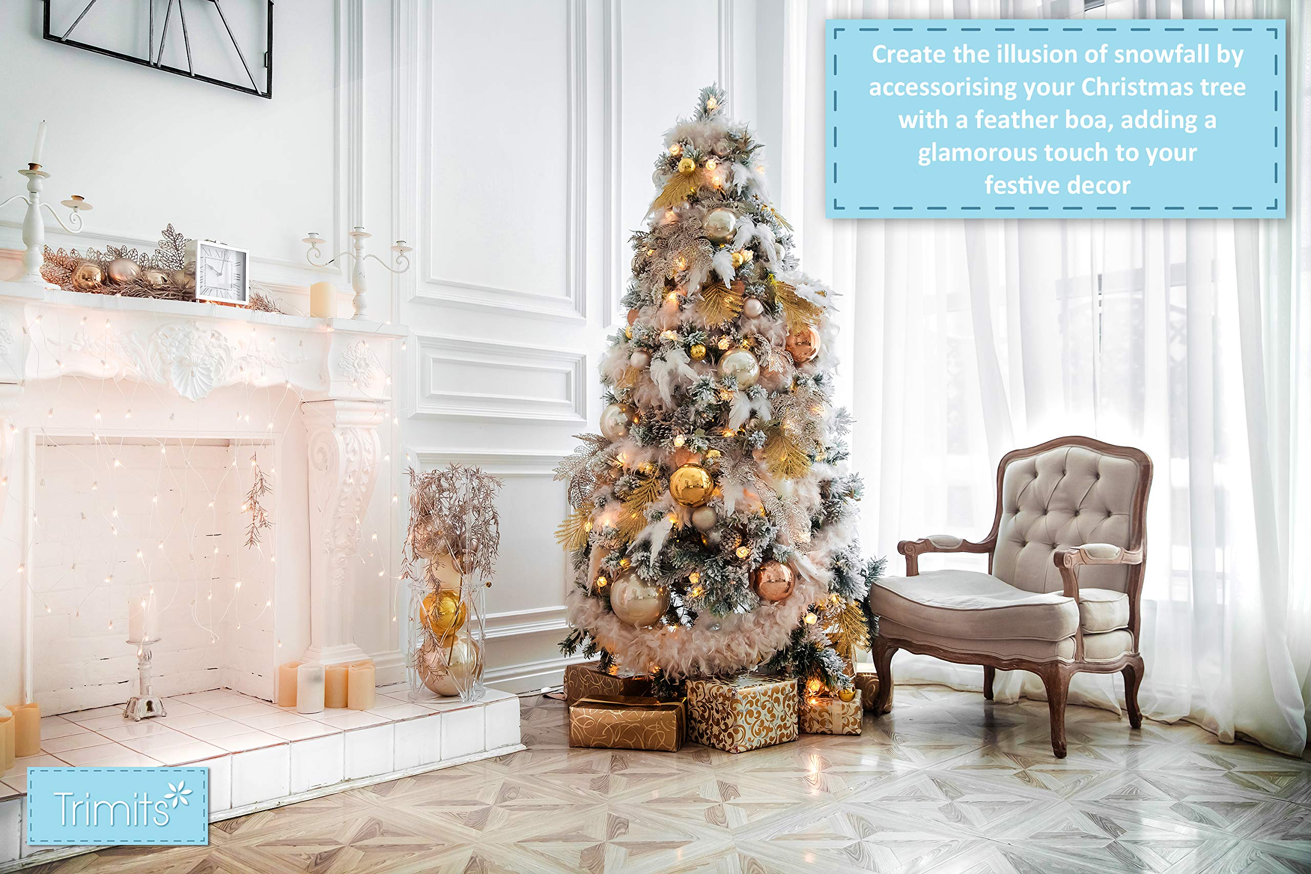 Trimits Marabou Feather Boa 1.8m - Pink Costume Accessory for Fancy Dress, Festivals & Decor 13