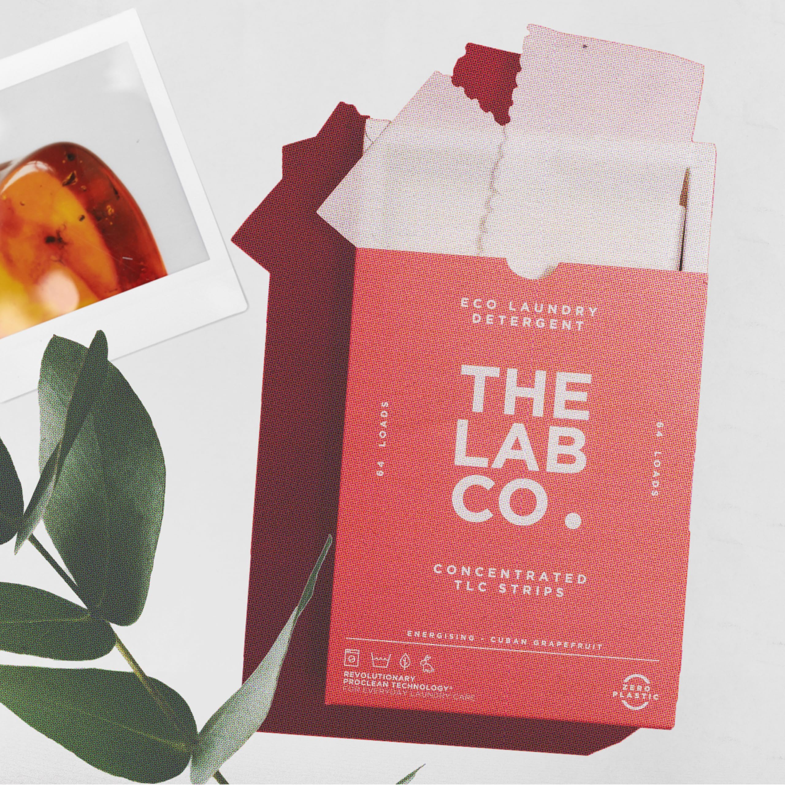 The Lab Co. - Laundry Detergent Strips 64 Loads (Eco Ultra-Concentrated, Non-Bio, Sensitive Skin, Fragrance: Grapefruit Amber Eucalyptus) 9