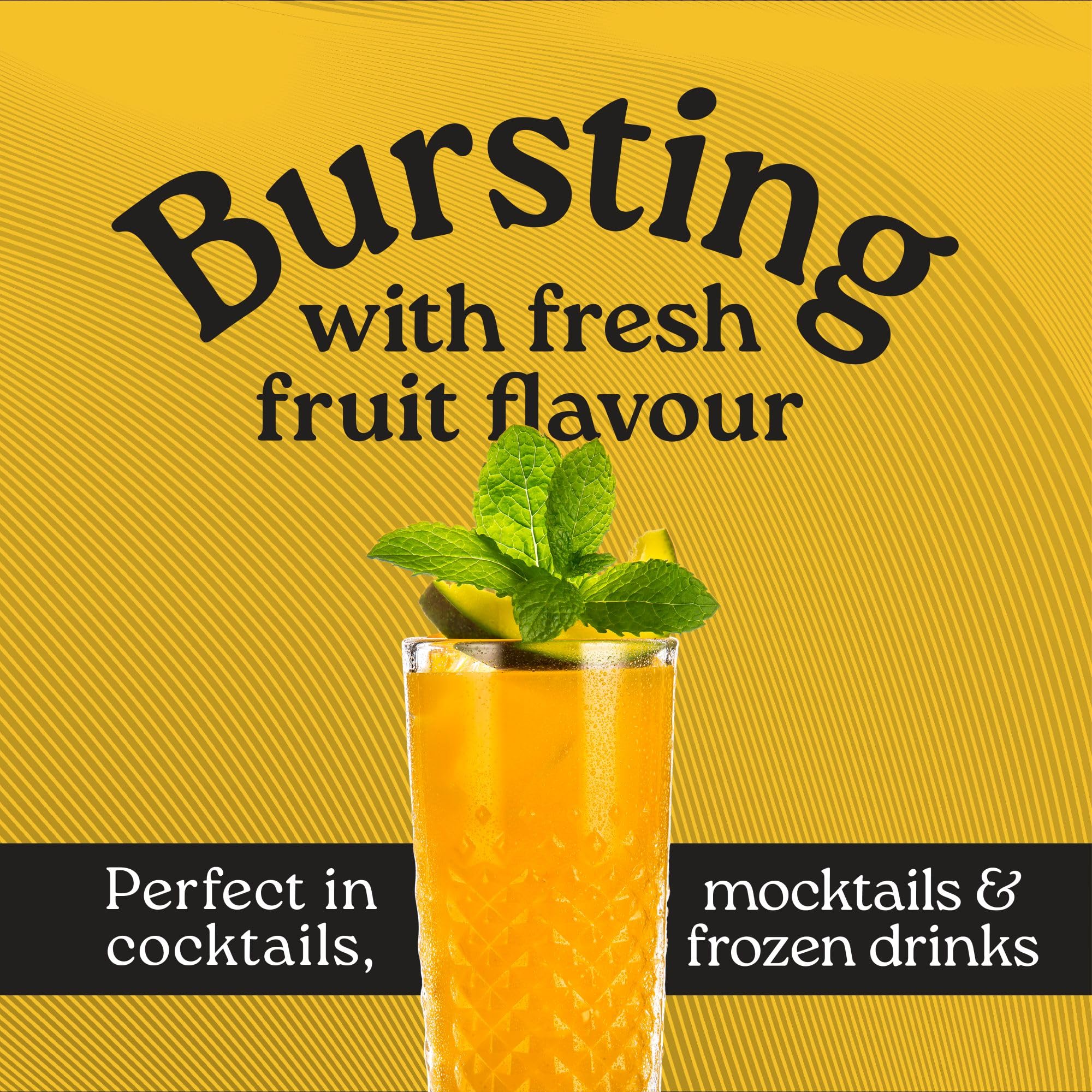 Finest Call Mango Puree - Made from Alphonso Mangoes | 1 Litre Bottle | Cocktail Ingredient 5