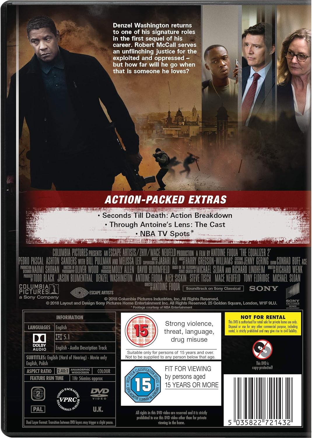 The Equalizer 2 (2018) - Blu-ray (Region Free)