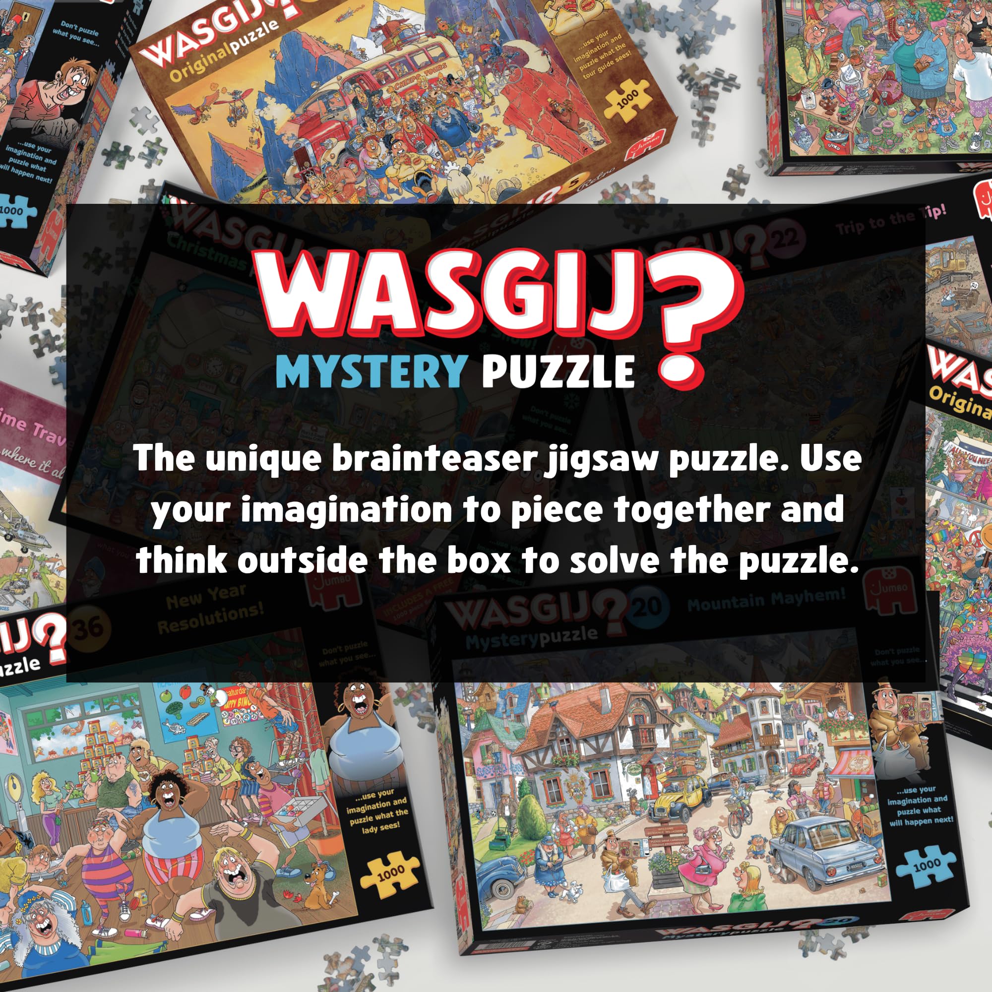 Jumbo Wasgij Mystery 27, A Close Shave - 1000 Piece Jigsaw Puzzle for Adults | Multicolor 6