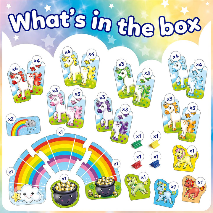 Orchard Toys Rainbow Unicorns Memory Matching Game