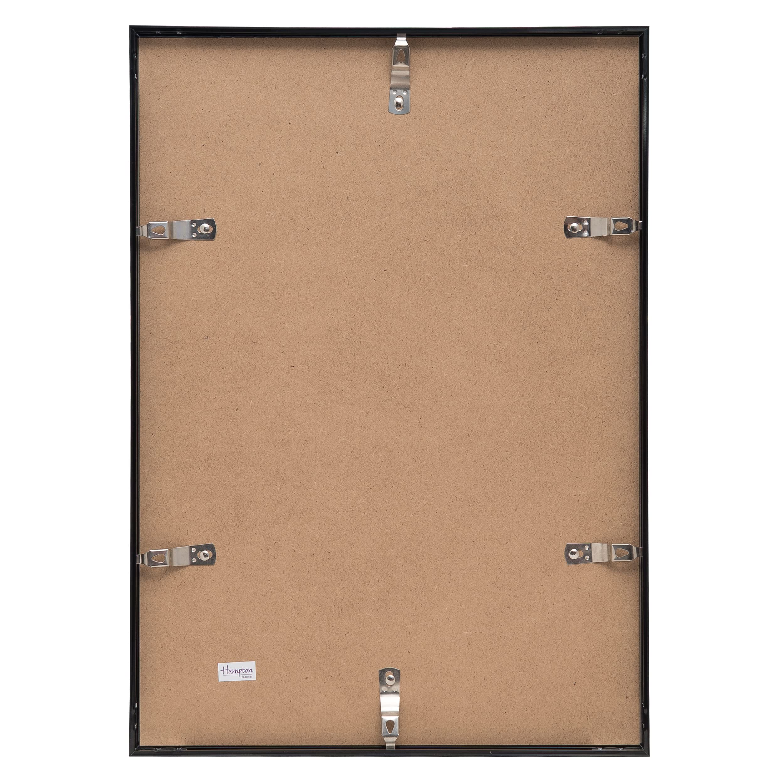 Hampton Frames BACKLOADER Poster Certificate Photo Frame - Black A3 (30x42cm) Plexi Front 4