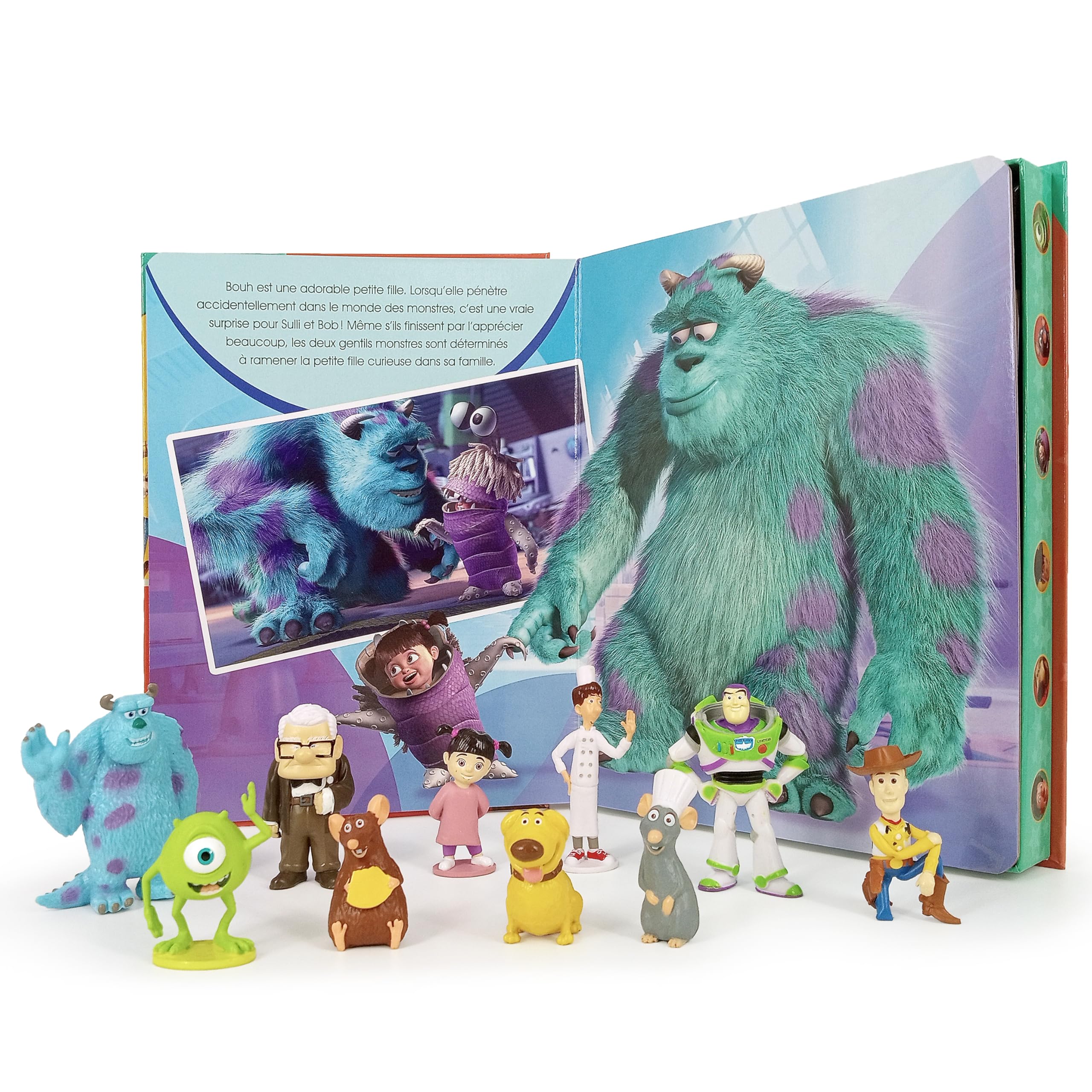 Phidal Disney Pixar My Busy Books - Storybook, 10 Figurines, Playmat | Board Book 2
