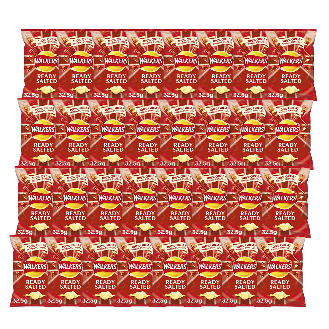 Walkers Ready Salted Crisps 32.5g (Case of 32)