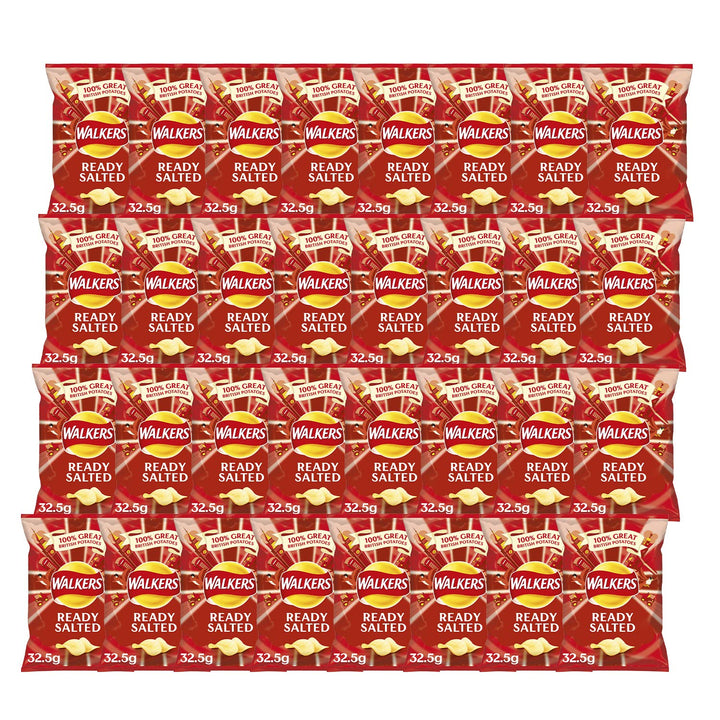 Walkers Ready Salted Crisps 32.5g (Case of 32)