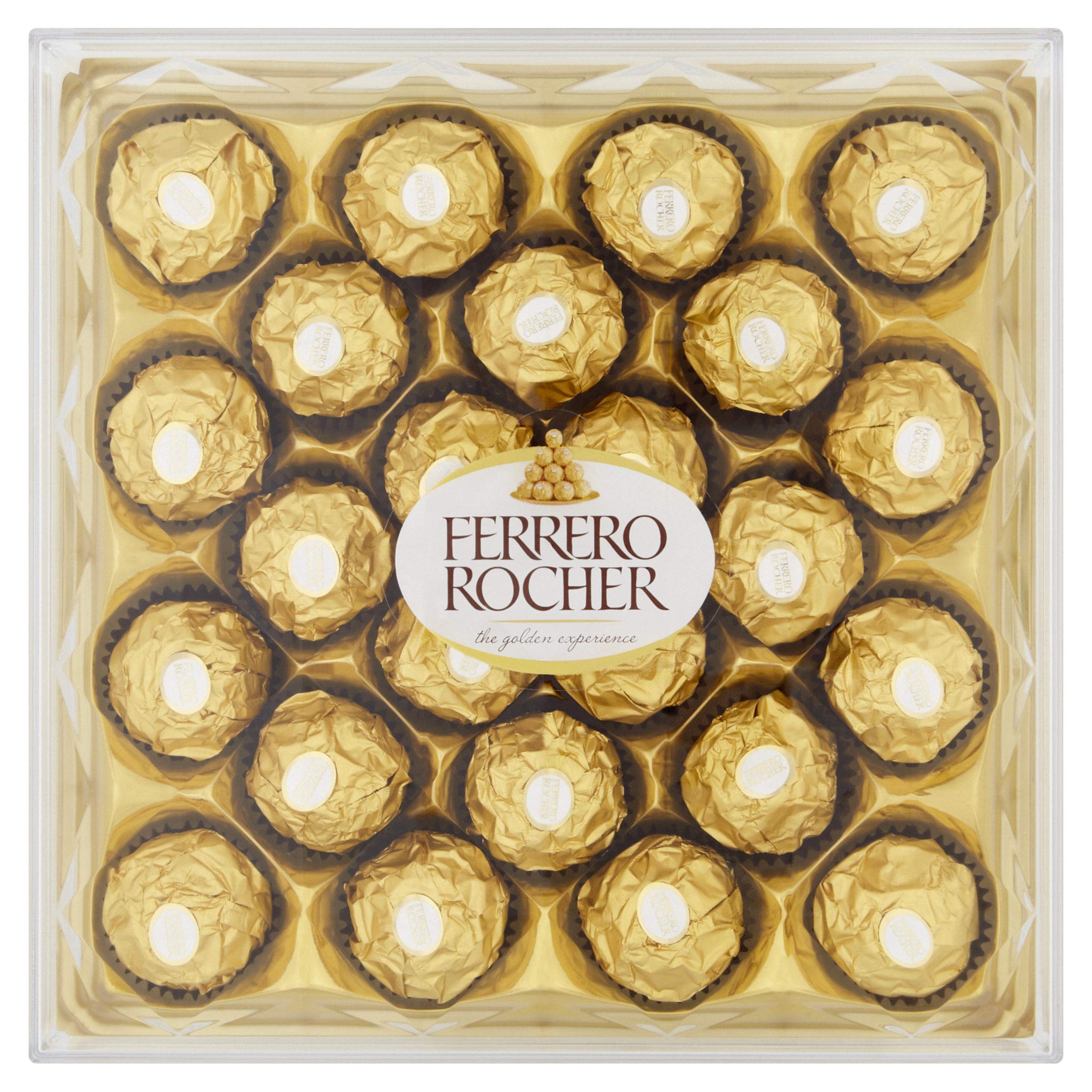 Ferrero Rocher 24-Piece Milk Chocolate Gift Box with Whole Hazelnut, 300g 7