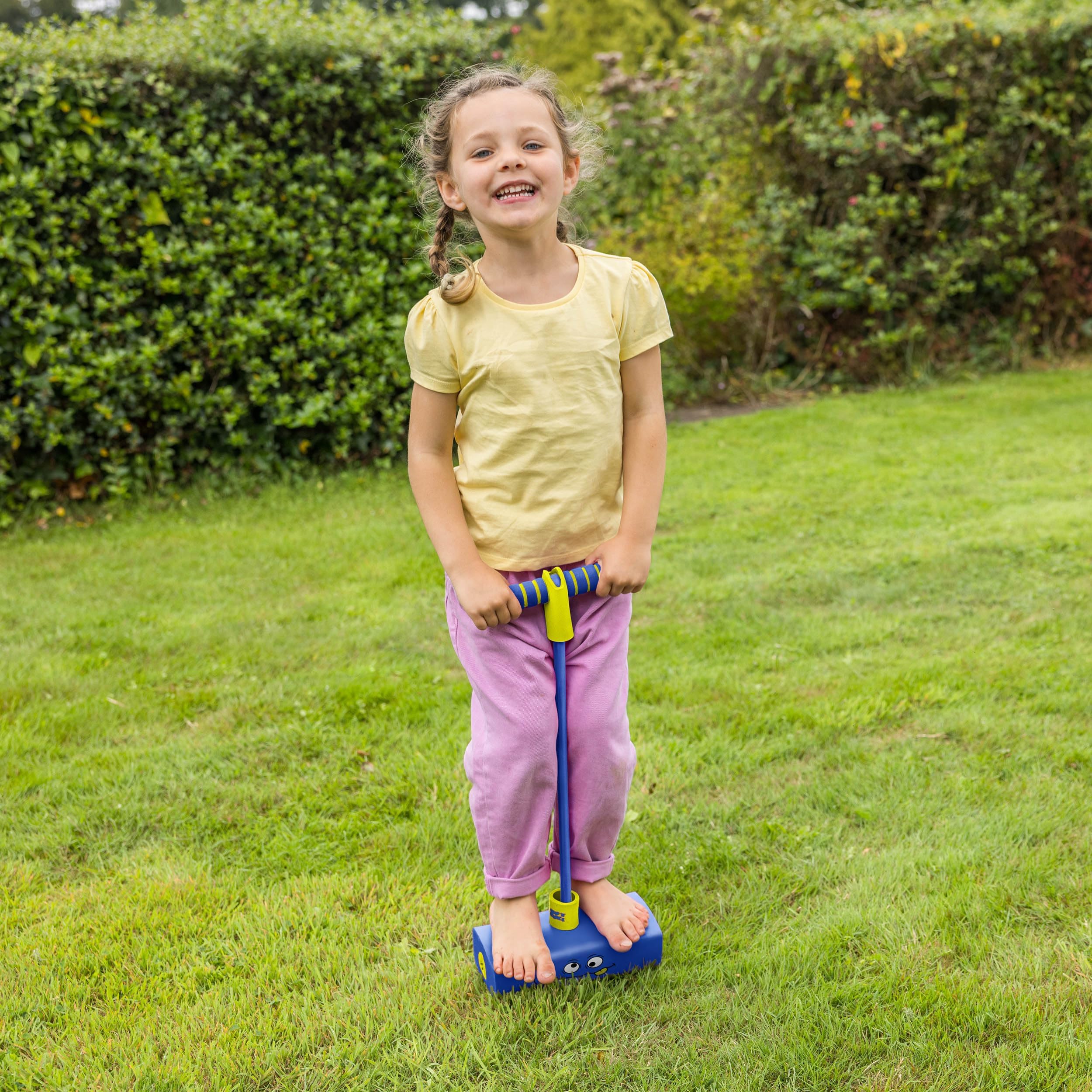 Toyrific Jump ‘N’ Bouncer Bungee Hopper - Foam Pogo Jumper for Kids 3+ | Max 50kg | Blue