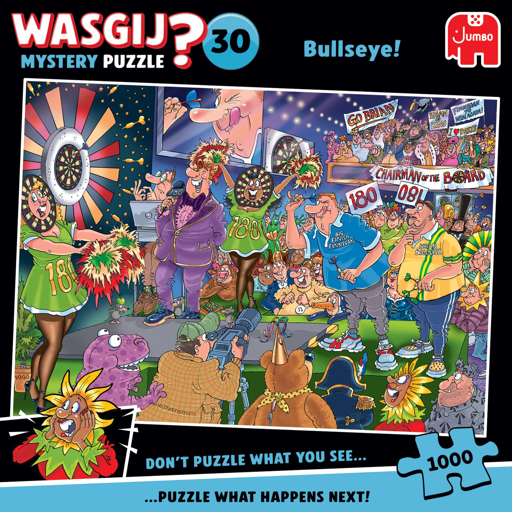 Wasgij Mystery 30 Bullseye! - 1000 Piece Jigsaw Puzzle for Adults | Recycled Board 1