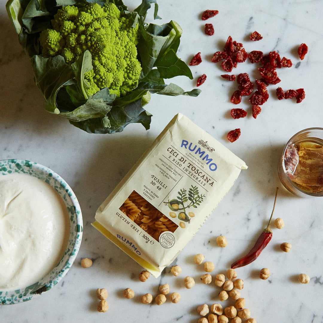 Rummo Chickpea Fusilli No.48 - Gluten-Free Italian Pasta, High in Protein