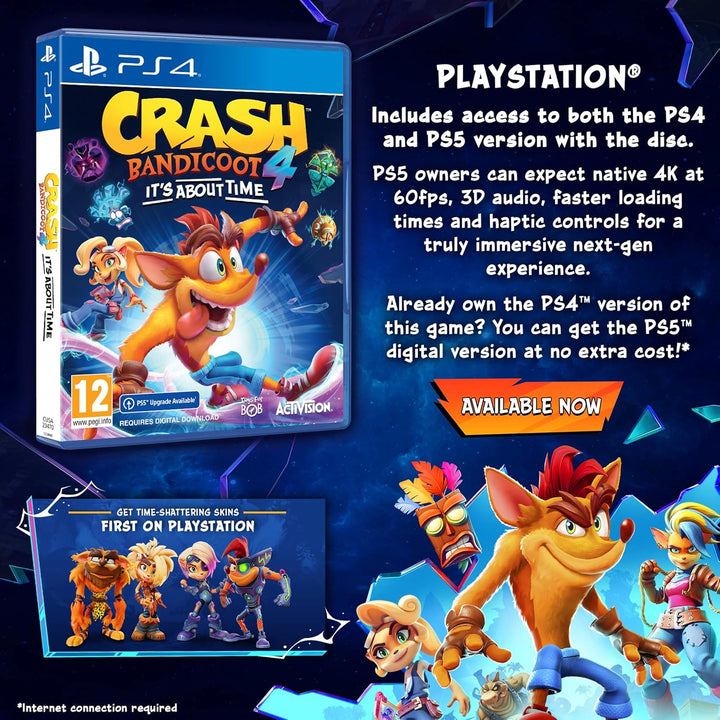 Crash Bandicoot 4: It’s About Time - PS4 with PS5 Digital Upgrade