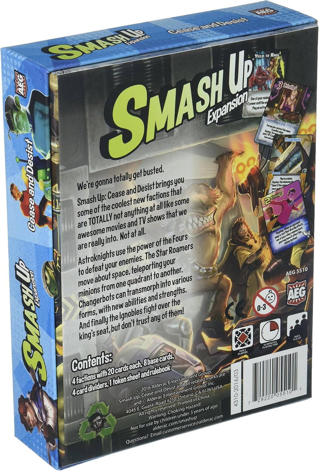 Alderac Entertainment Smash Up! Cease And Desist Board Game (ALD05510)