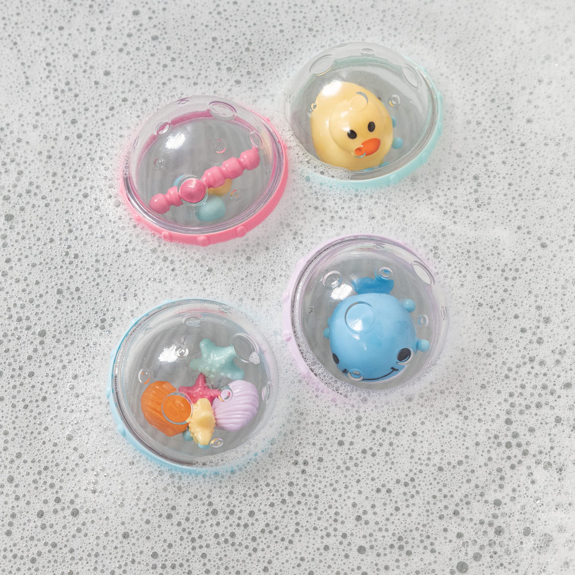Munchkin Float and Play Bubbles Badespielzeug – Drehendes, rasselndes und schwimmendes Wasserspiel für Babys ab 4 Monaten 6