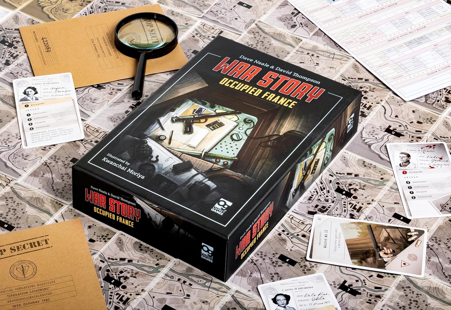 Osprey Games War Story: Occupied France Board Game 9