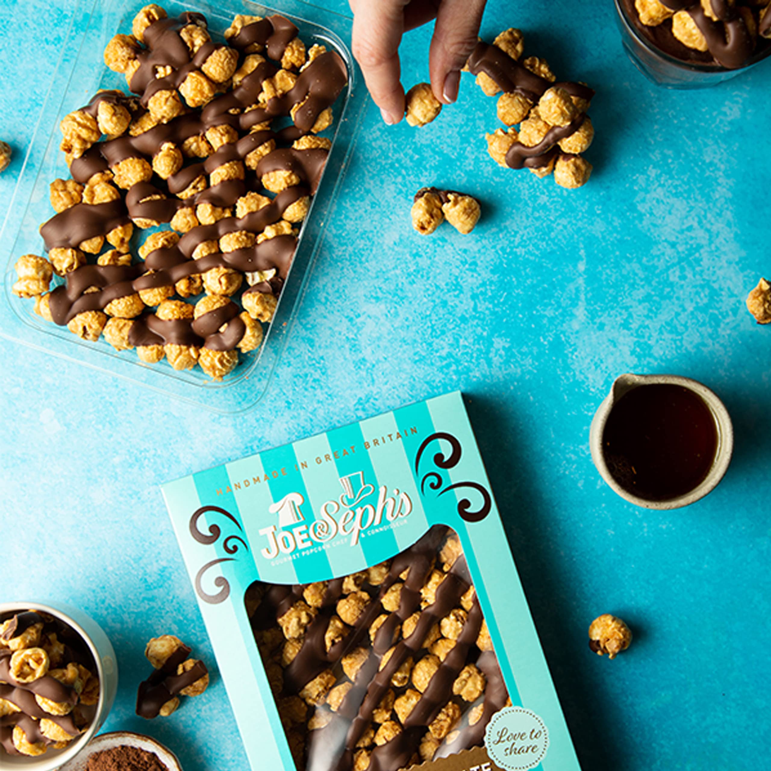 Joe & Seph's Milk Chocolate Salted Caramel Popcorn Slab - 115g | Handmade Gourmet Snack 5
