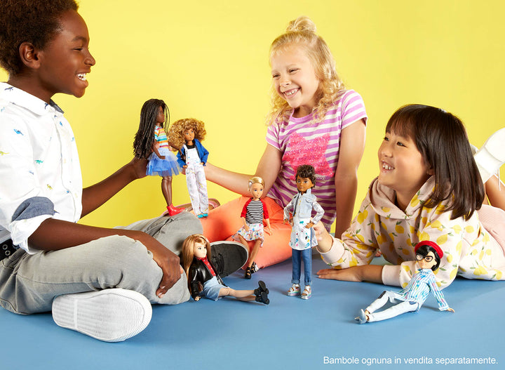 Creatable World Deluxe Character Kit - Black Straight Hair, 6+ Years