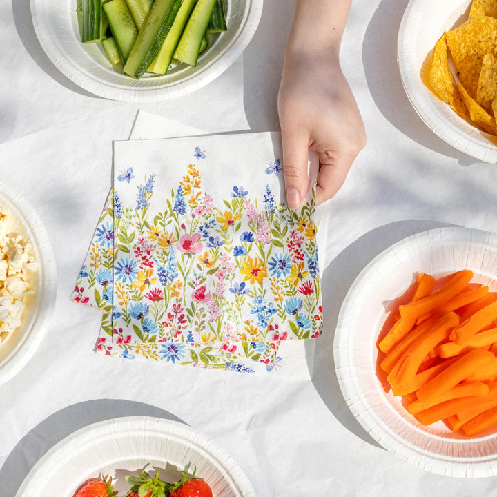 Talking Tables Floral Meadow 2-Ply Recycled Paper Napkins 100-Pack