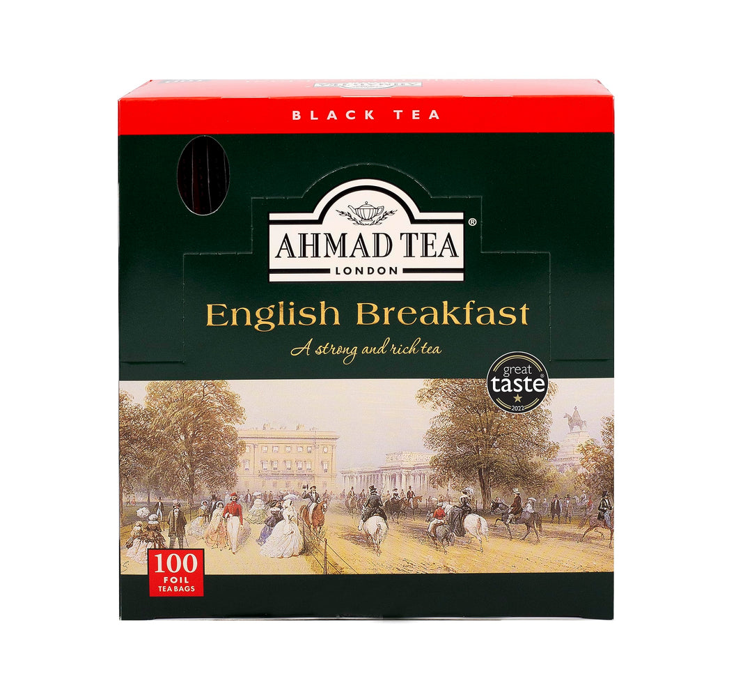 Ahmad Tea - English Breakfast Black Tea, 100 Individually Foil-Wrapped Teabags