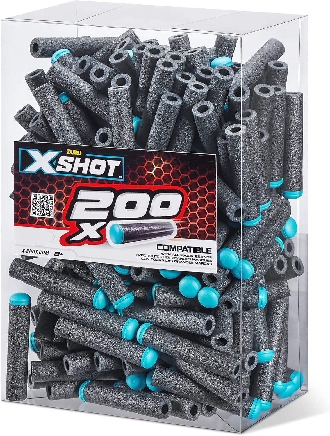 X-Shot Excel 200 Pack Refill Darts - Universal Foam Darts for Blaster Battles 2