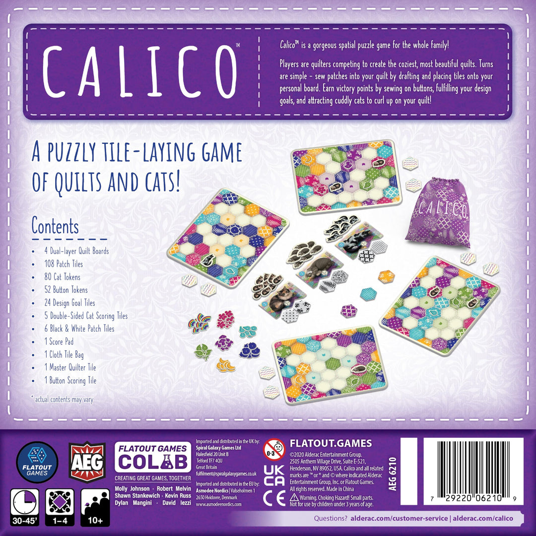 Alderac Entertainment Group Calico Board Game