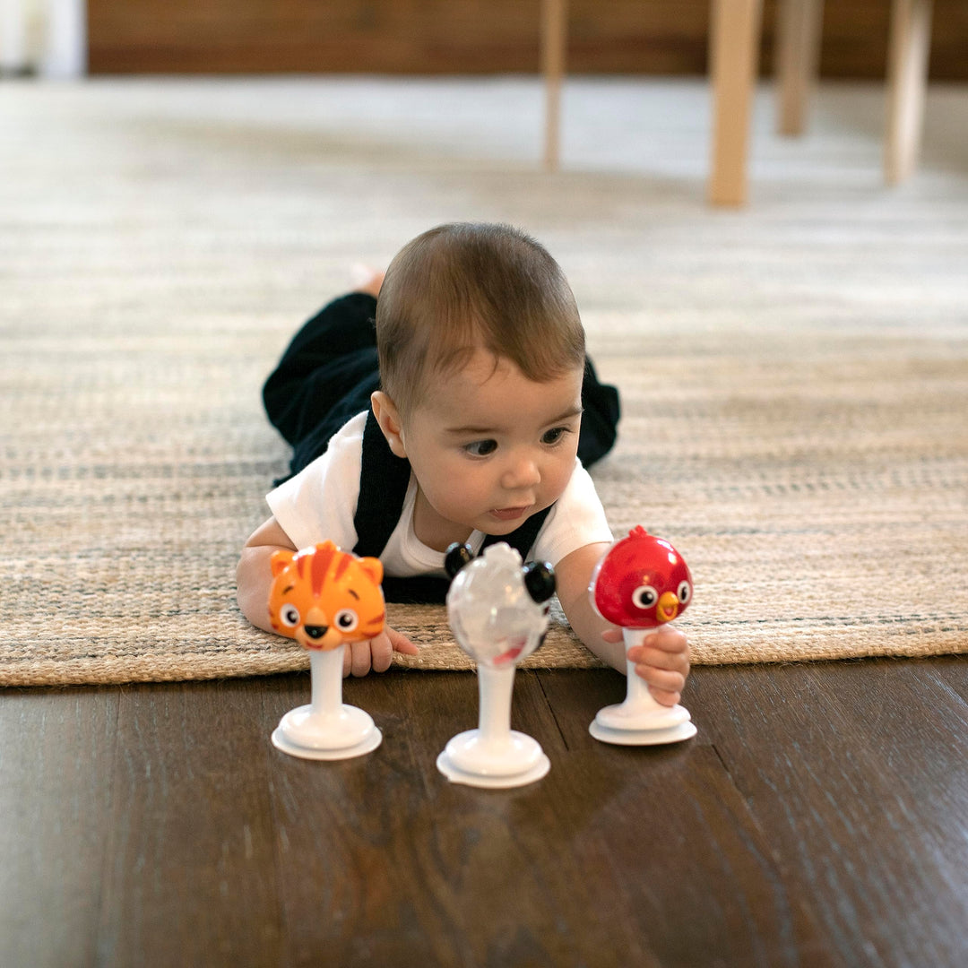 Baby Einstein Rattle & Jingle Trio - Suction Cup High Chair Toys for 3 Months+
