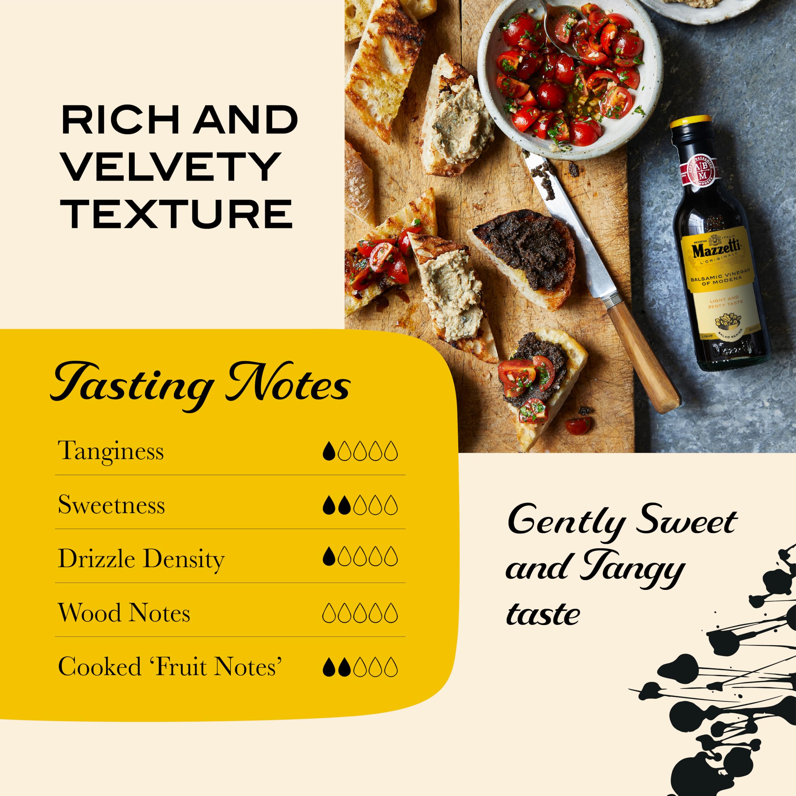 Mazzetti Balsamic Vinegar of Modena - Salad Series | 6% Acidity | 250ml 4