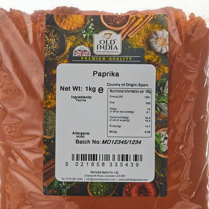 Old India Paprika 1 Kg - Natural Spices & Seasonings