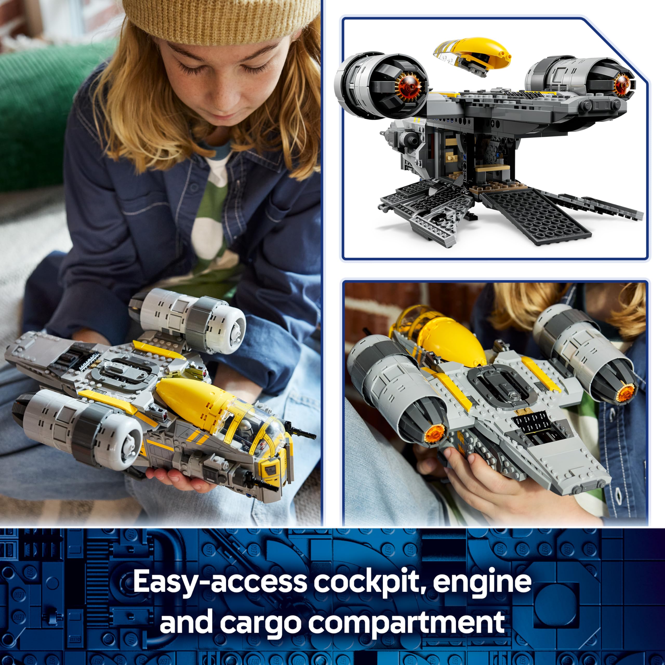 LEGO Star Wars 75447 The Razor Crest Building Set | 5 Characters | Ages 10+ 5