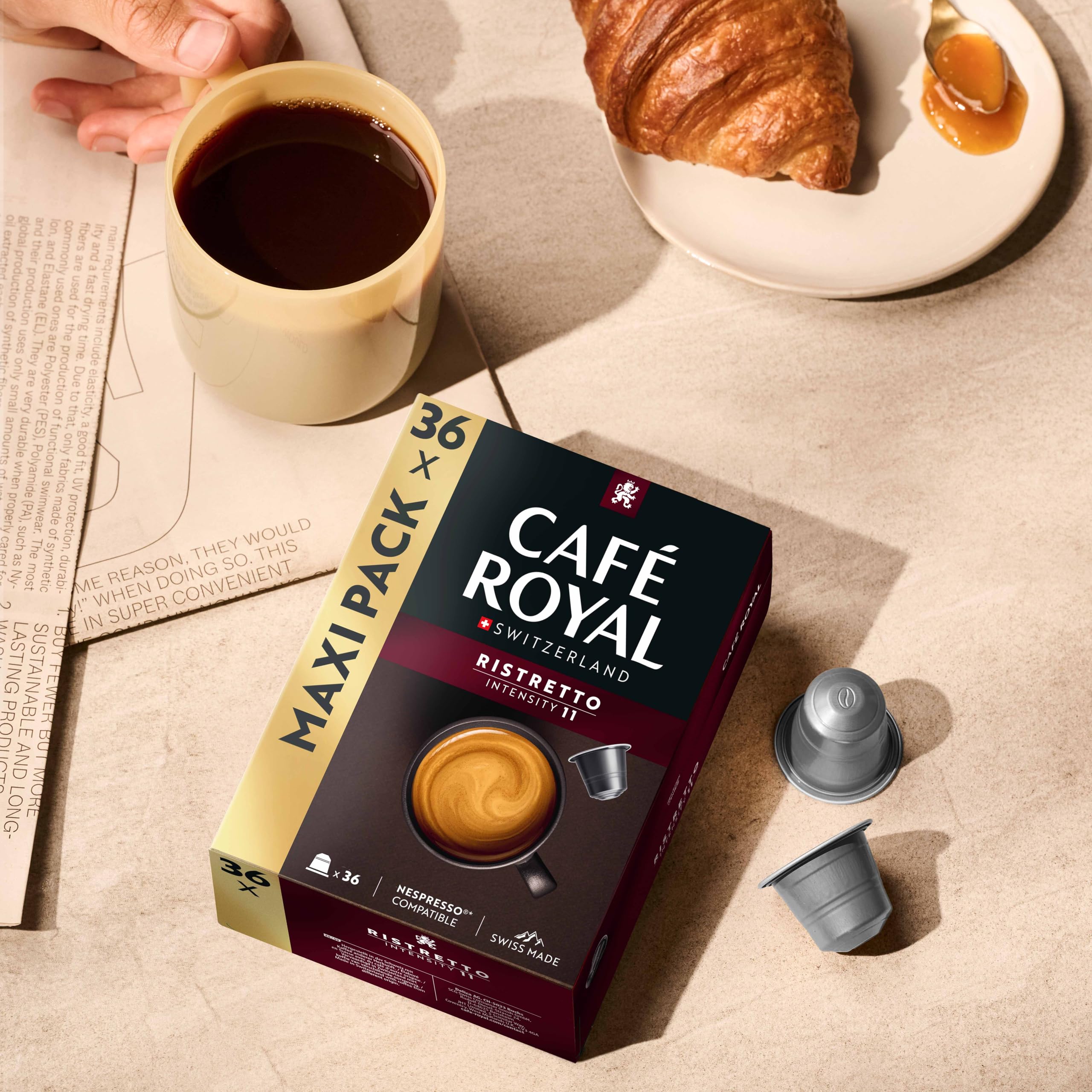 Café Royal Ristretto Nespresso Compatible Capsules | Intensity 11 | 36 Count | 80% Recycled Aluminium 7