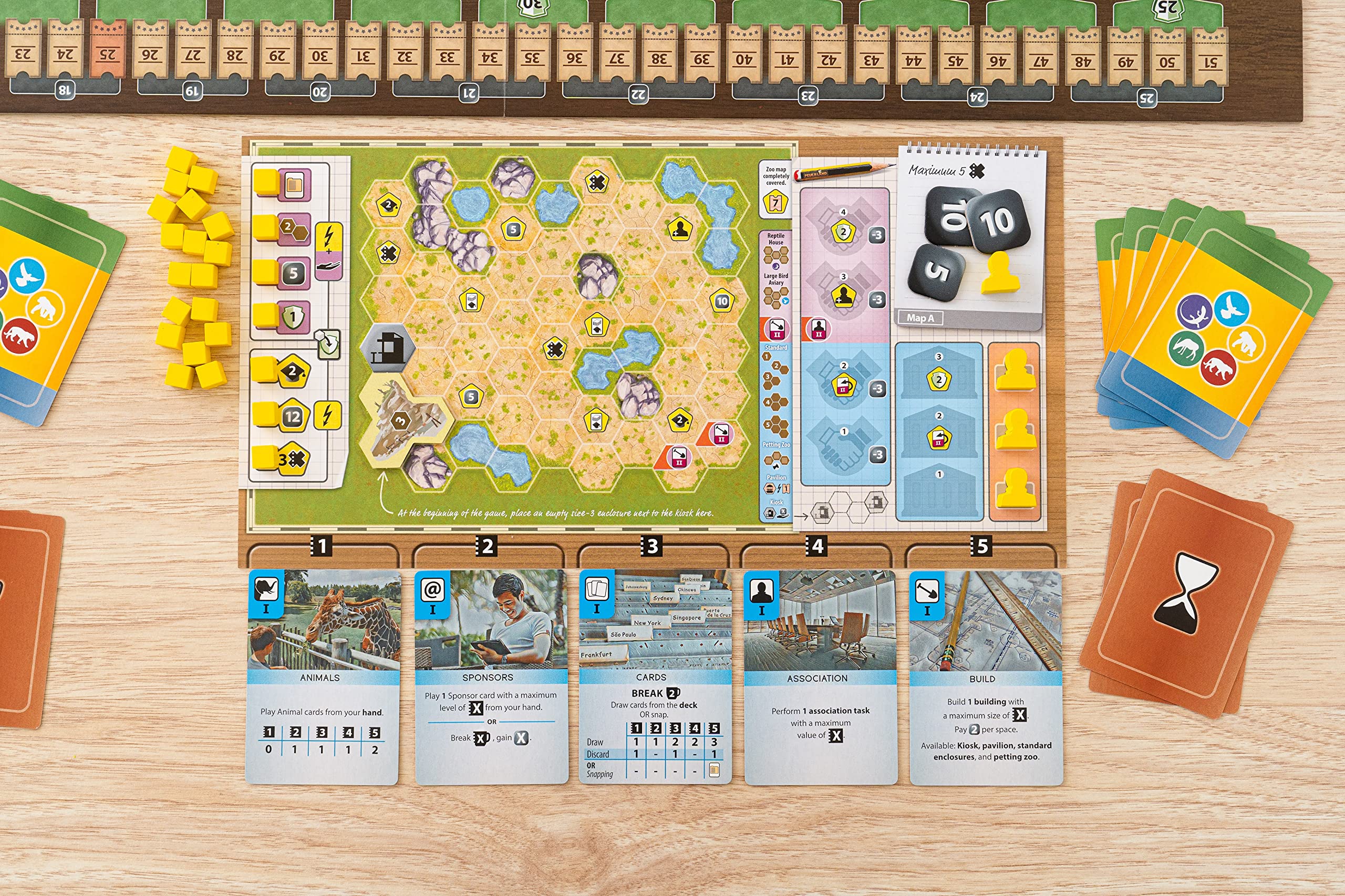 Capstone Games Ark Nova Board Game | Ages 14+ | 1-4 Players | 90-150 Minutes Playing Time 6