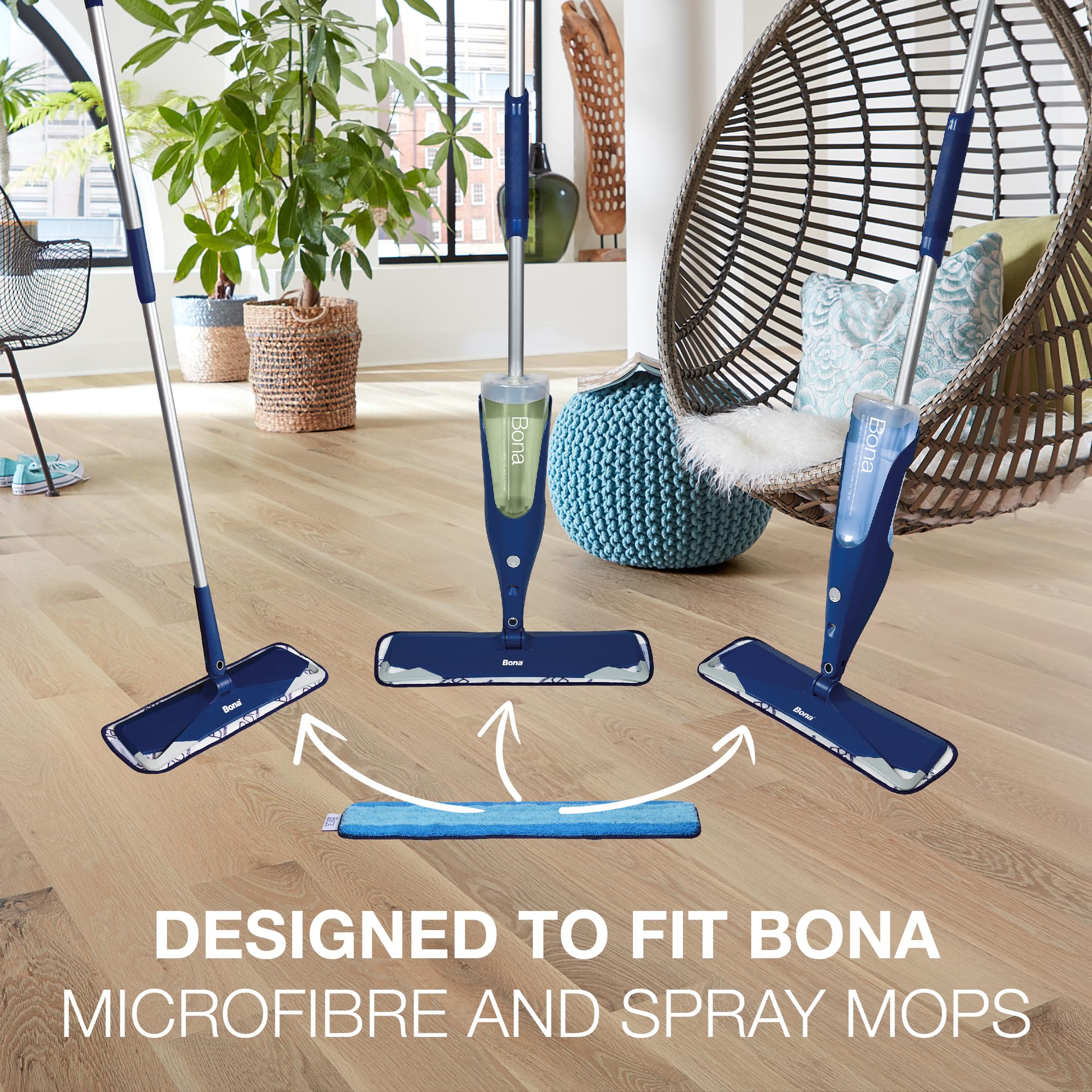 Bona - Microfibre Cleaning Mop Pad for Wood & Hard-Surface Floors 7
