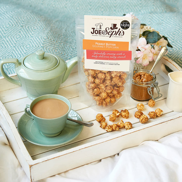 Joe & Seph's Peanut Butter Popcorn (4x80g) - 2 Star Great Taste Award, Air-Popped Sweet & Salted Snack