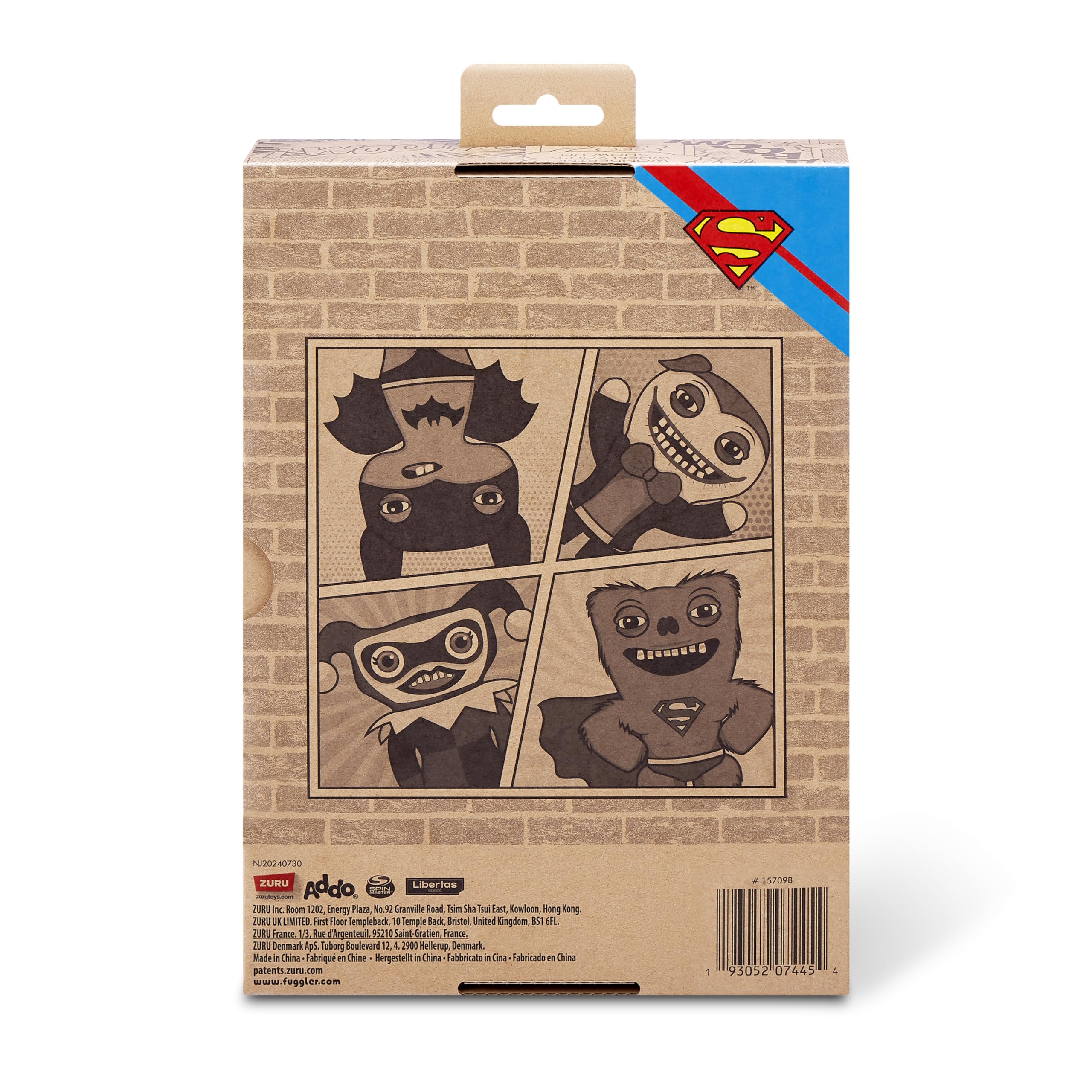 Fuggler x DC 9-inch Superman Plush Toy - Soft Ugly Monster Doll for Kids & Adults 5