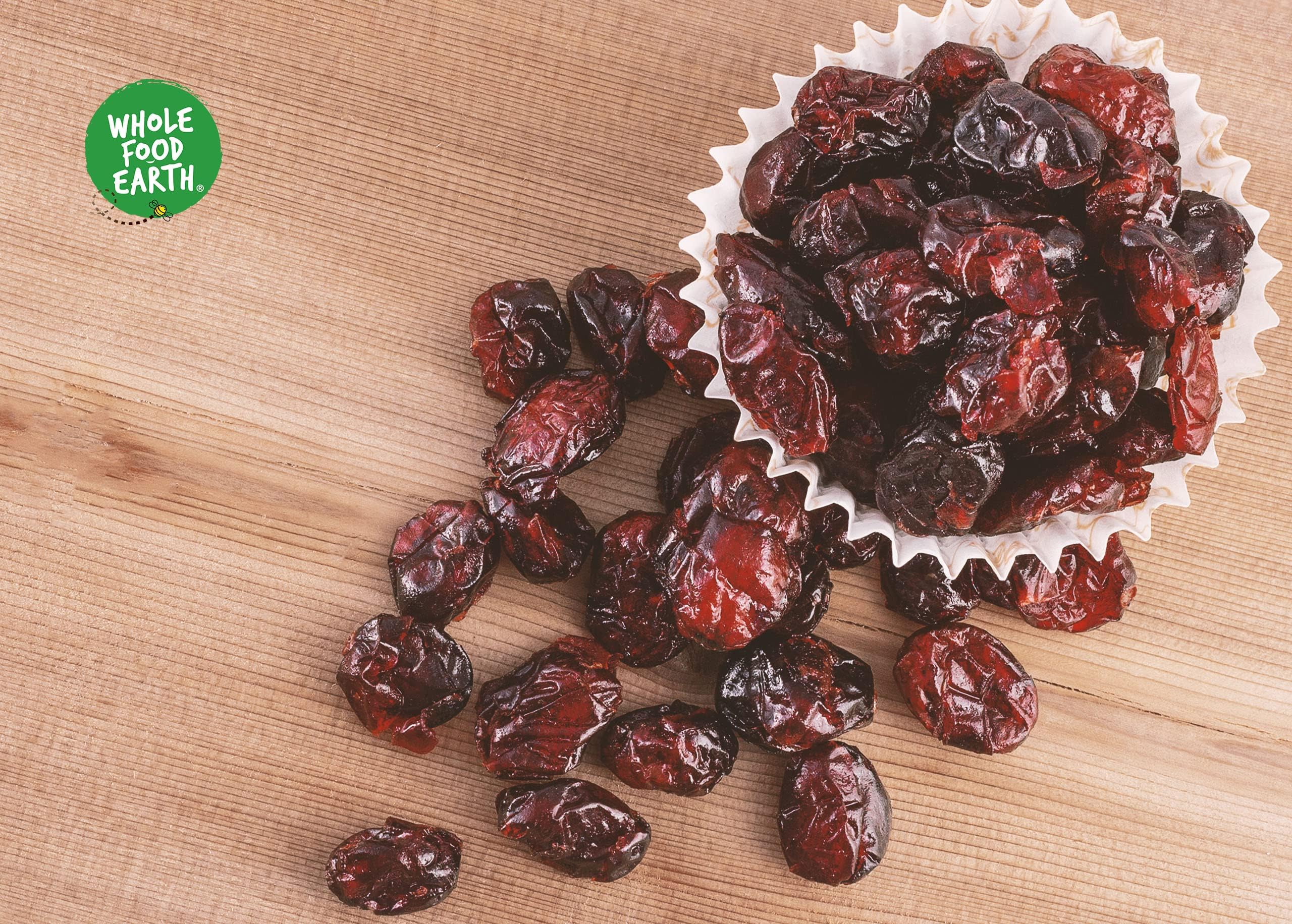 Wholefood Earth Organic Sweetened Dried Cranberries - 1 kg Bag | GMO Free | Certified Organic 4