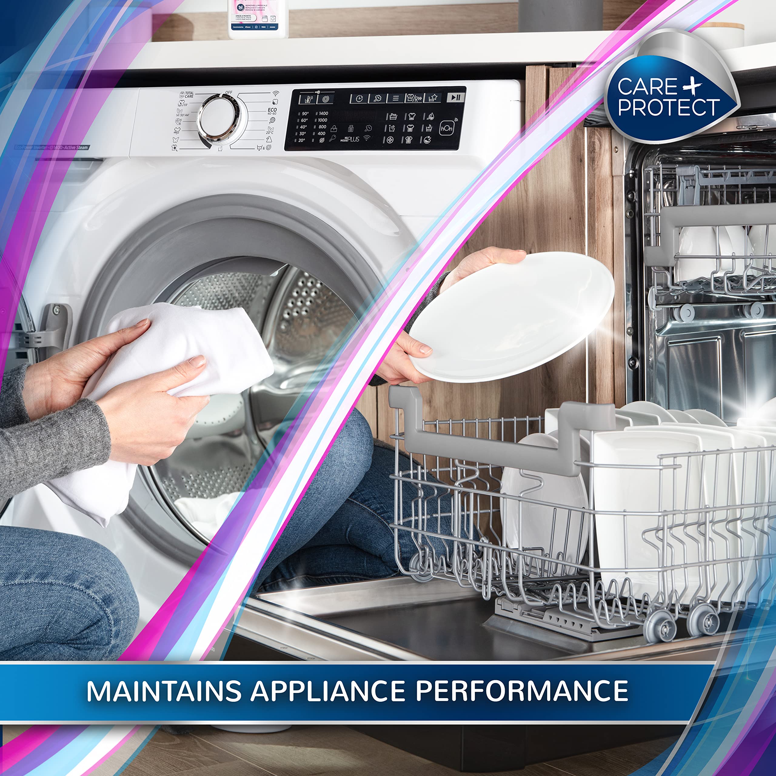 CARE + PROTECT Liquid 3 in 1 Descaler, Degreaser, Cleaner for Dishwasher & Washing Machine - 250ml 5