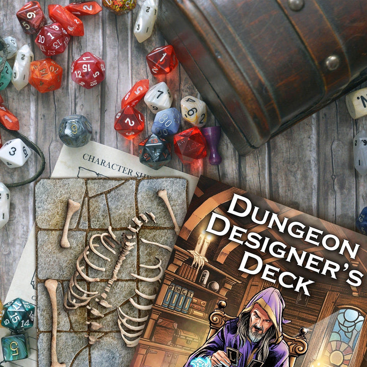 Loke BattleMats Dungeon Designer's Deck 100-Card Set for 5E RPGs
