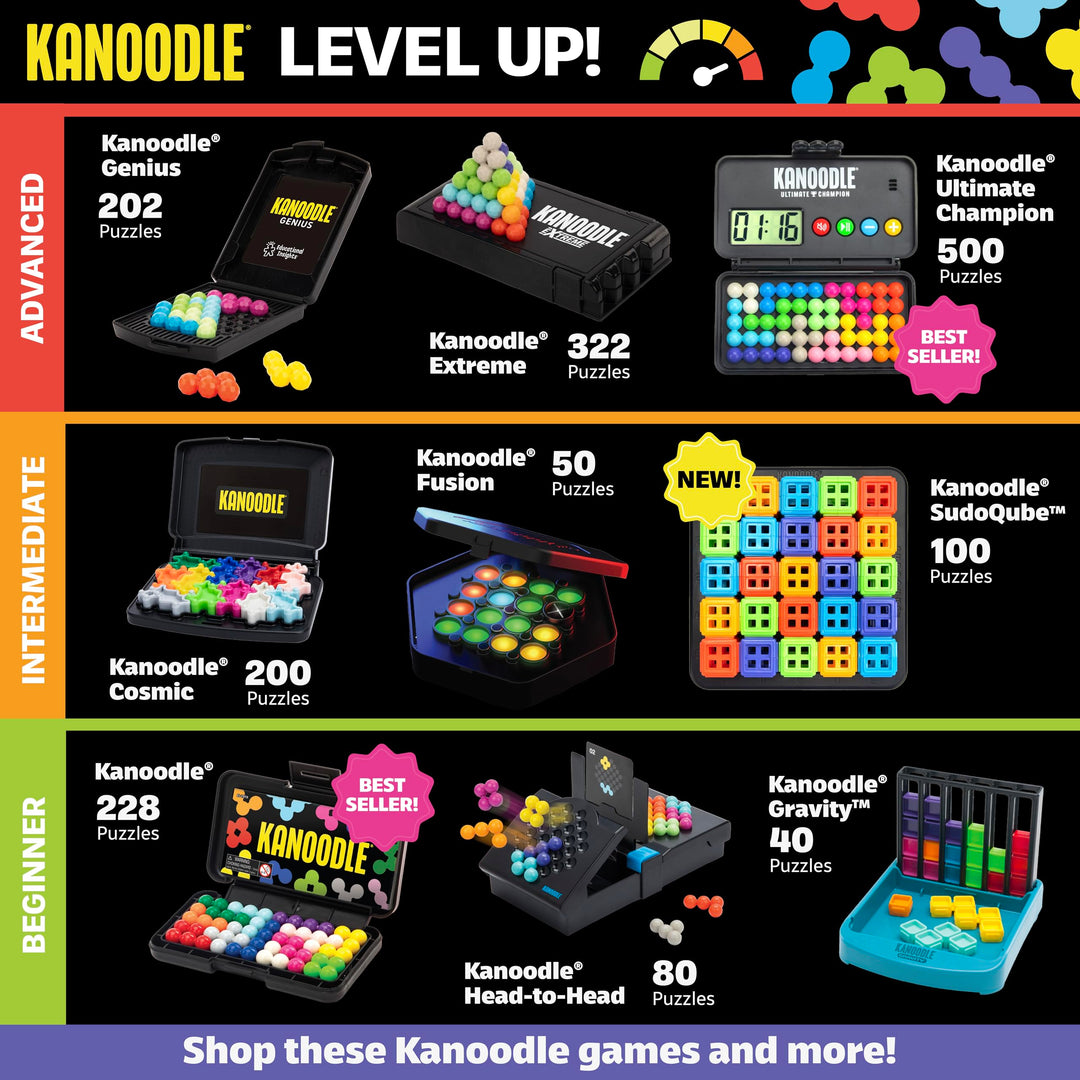 Learning Resources Kanoodle 3D Brain Teaser Puzzle Game with 200 Challenges