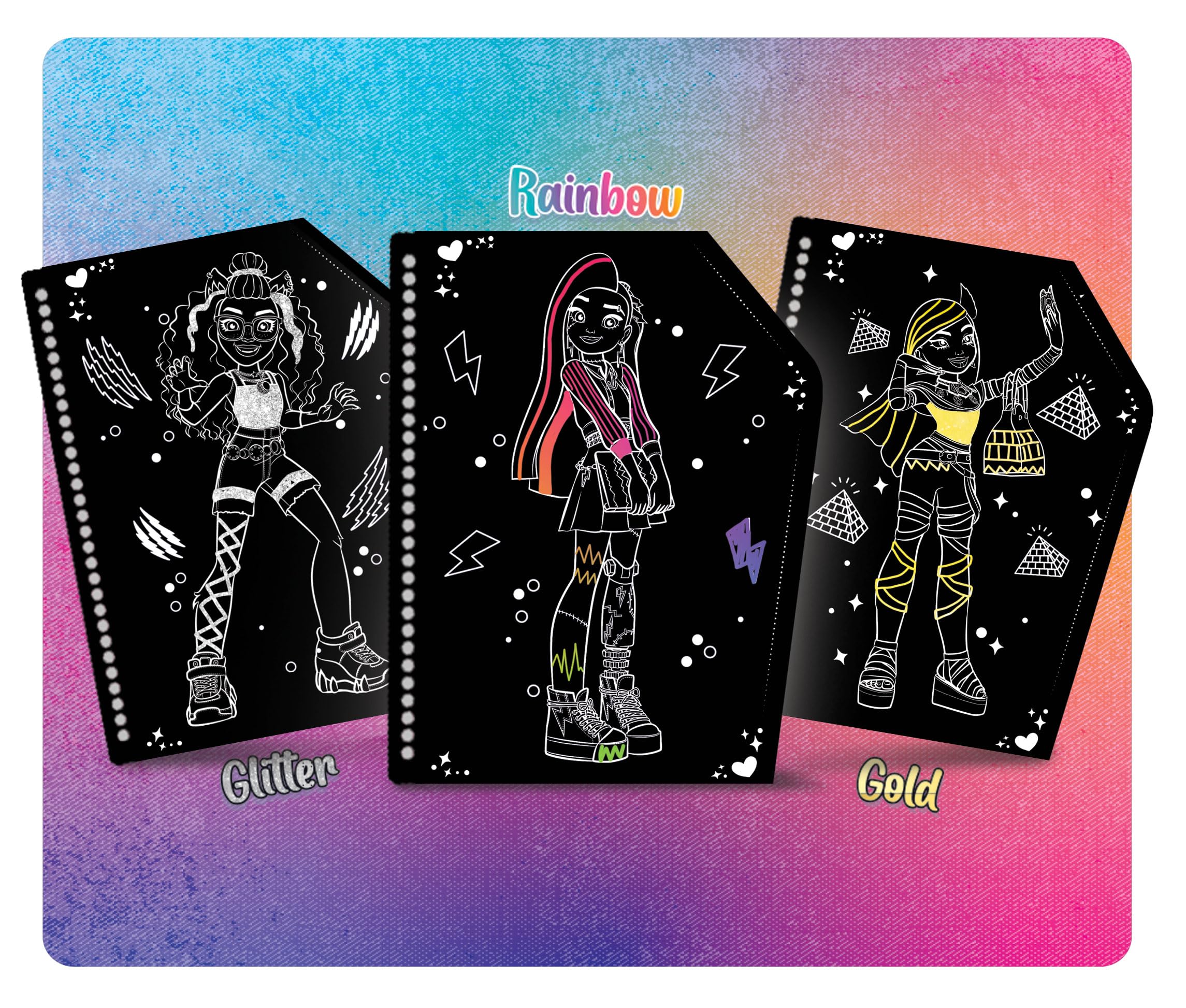 Lisciani Monster High Scratch Book - Monster Hug | 44 Pages | Ages 4+ 3