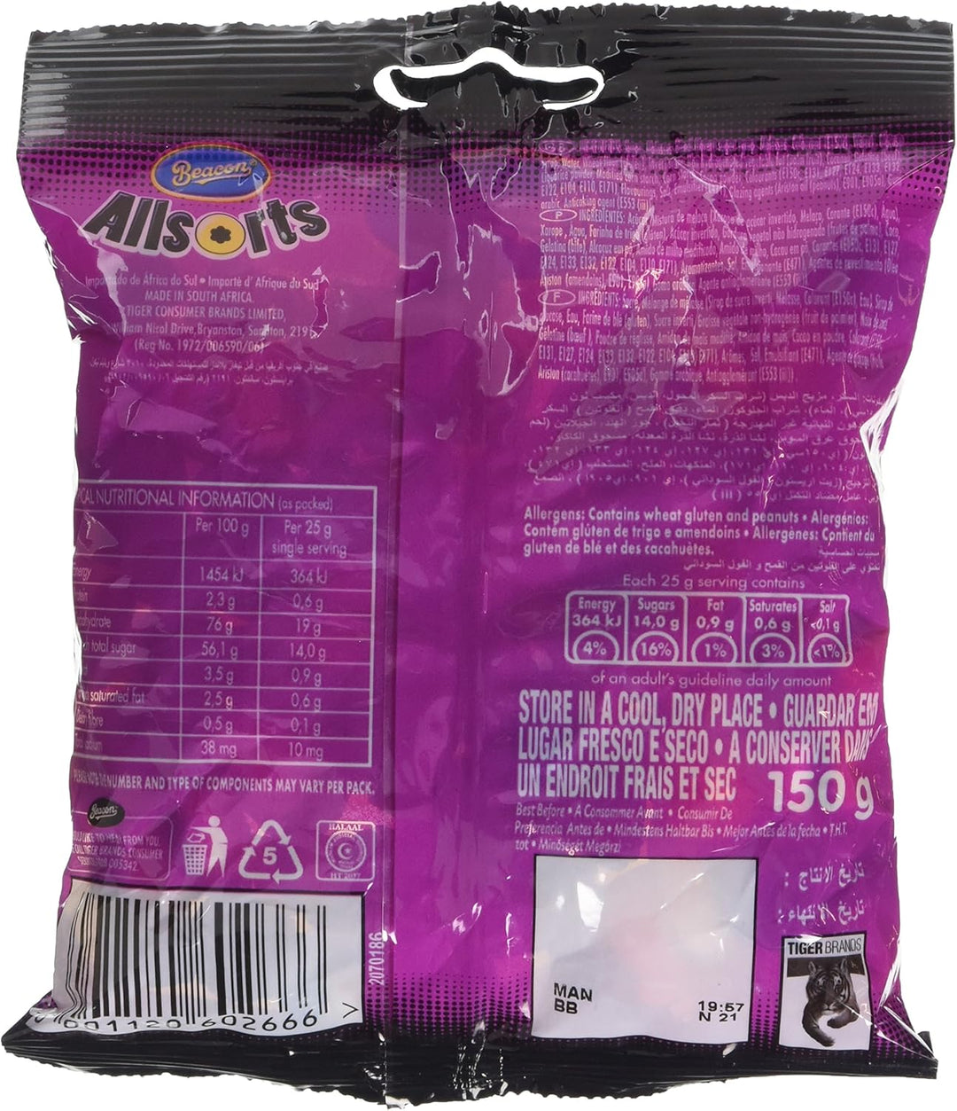 Beacon Liquorice Allsorts Mini 150g