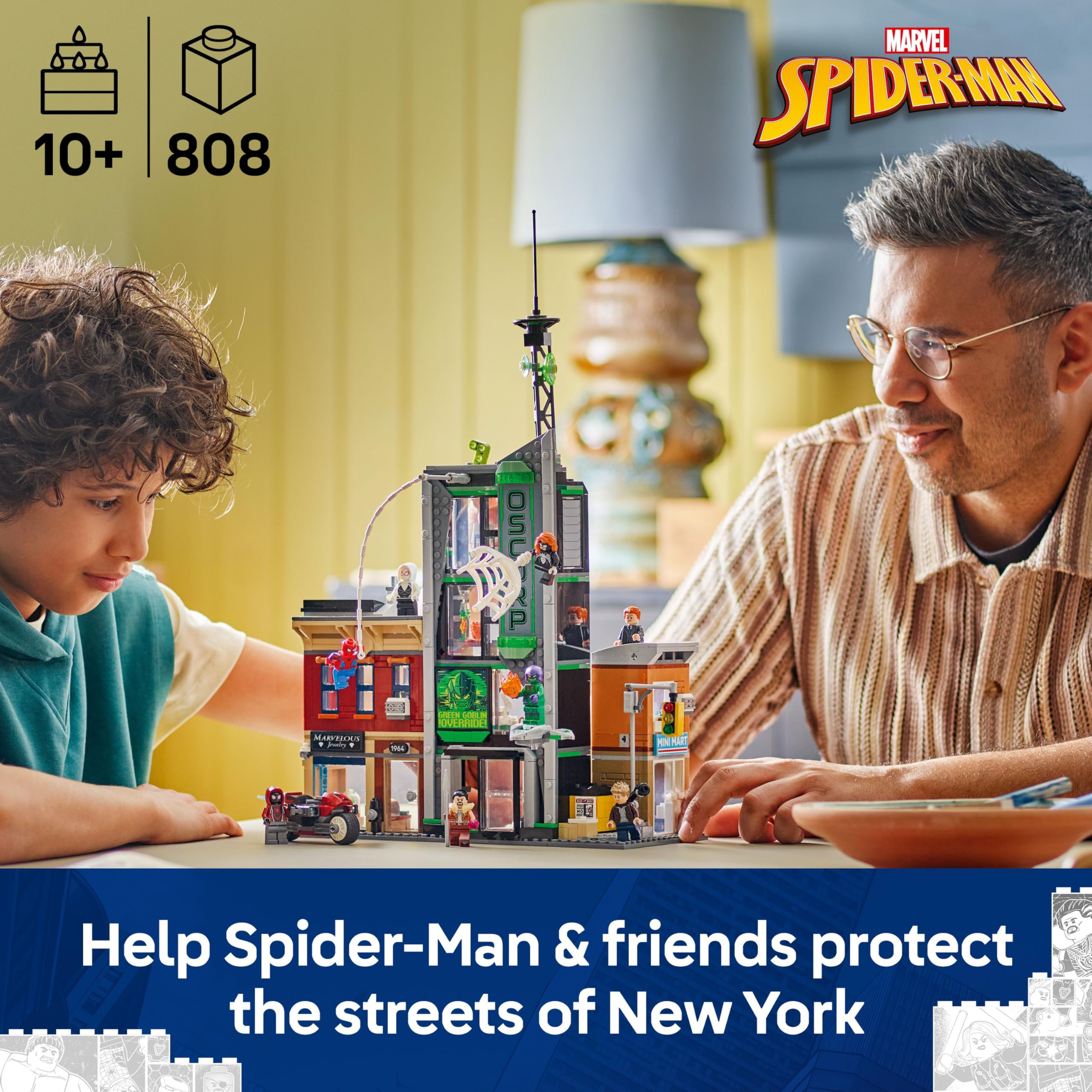 LEGO Marvel Spider-Man vs. Oscorp Building Set 76324 | 8 Minifigures | Ages 10+ 2
